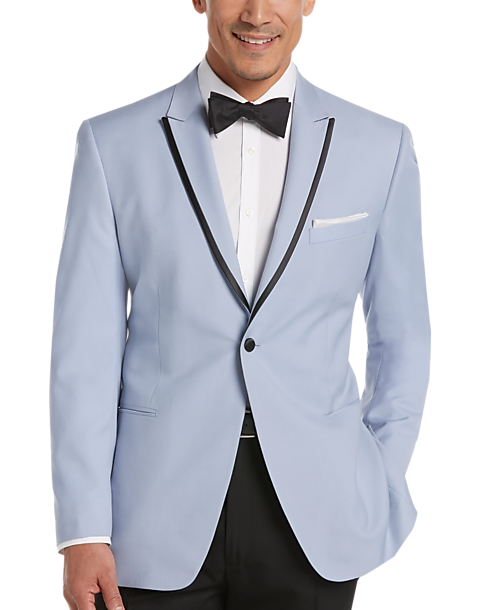 Egara Light Blue Slim Fit Dinner Jacket - Mens Clothing - Menu0027s Wearhouse