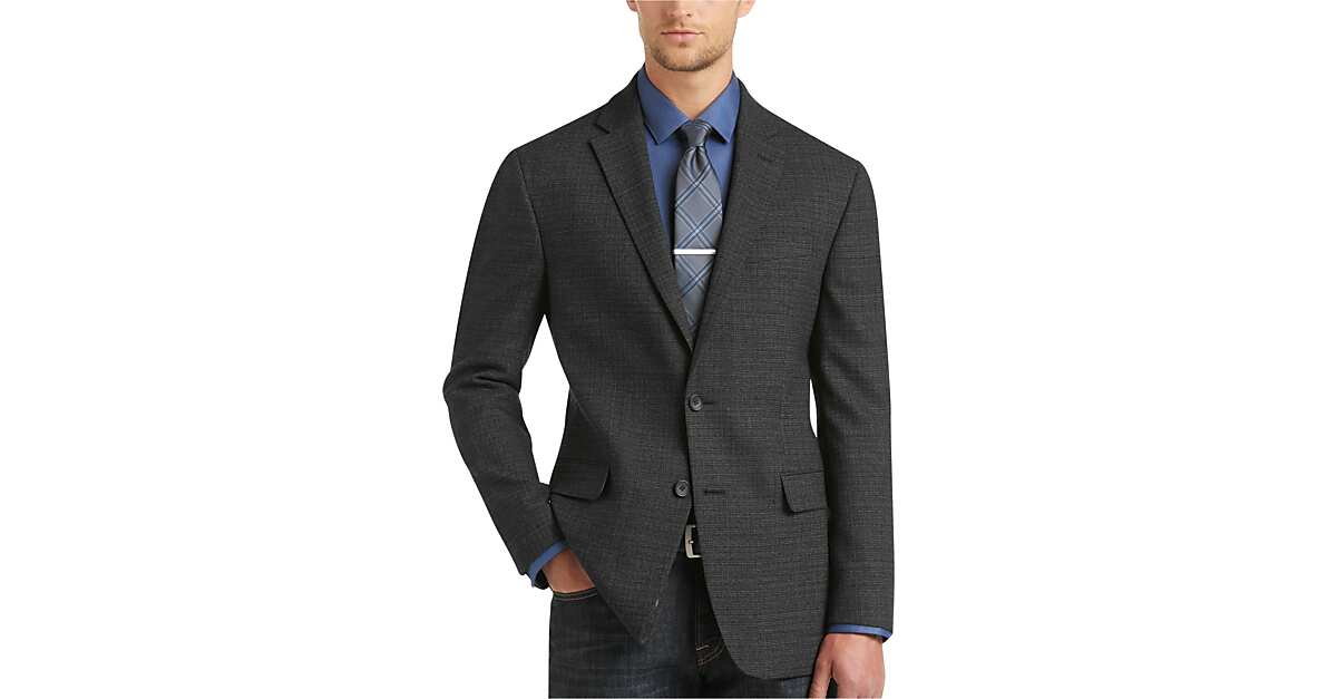Awearness Kenneth Cole Charcoal Slim Fit Sport Coat Men S Sport