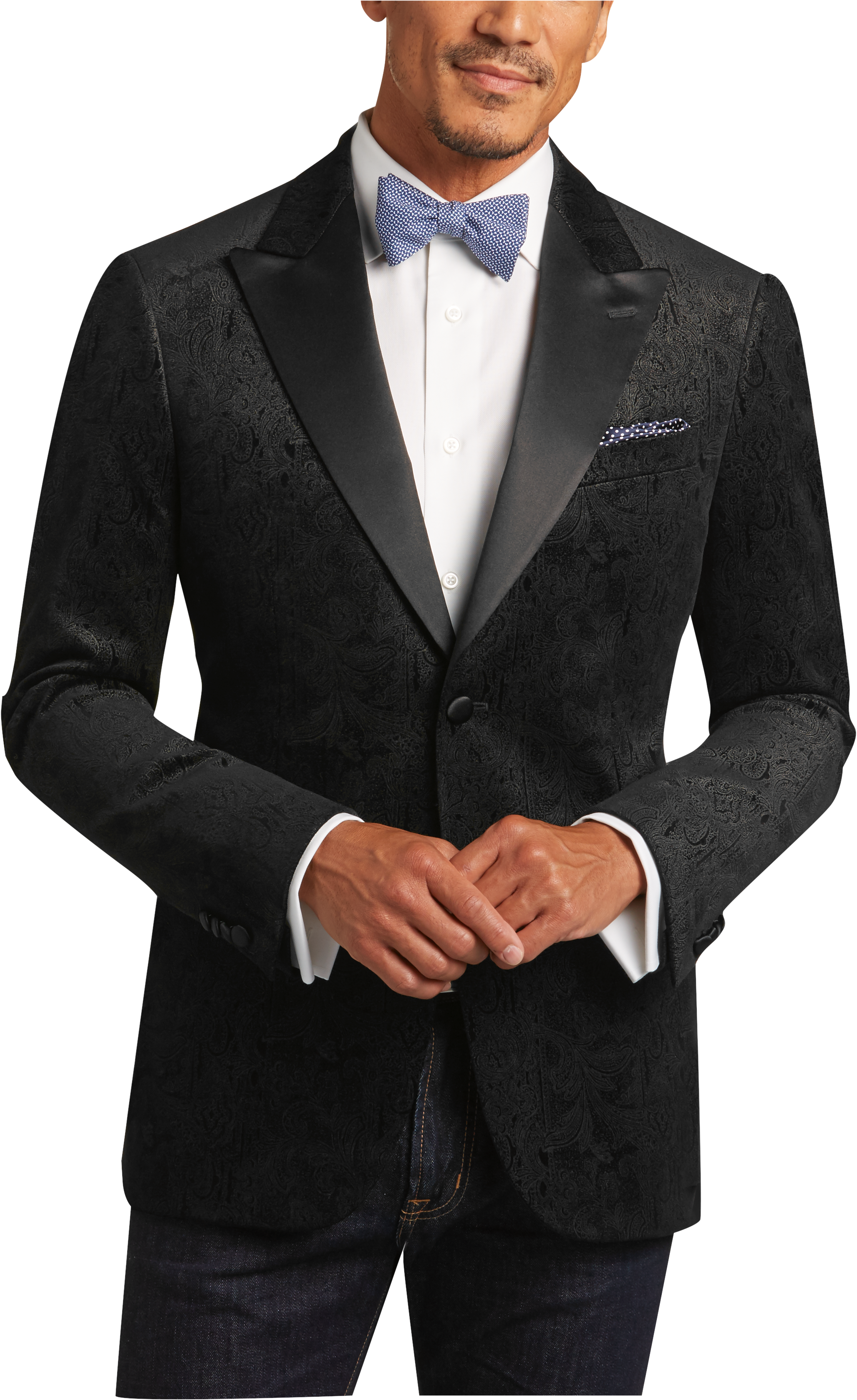 Joseph Abboud Black Paisley Slim Fit Sport Jacket - Men's Tuxedos | Men ...