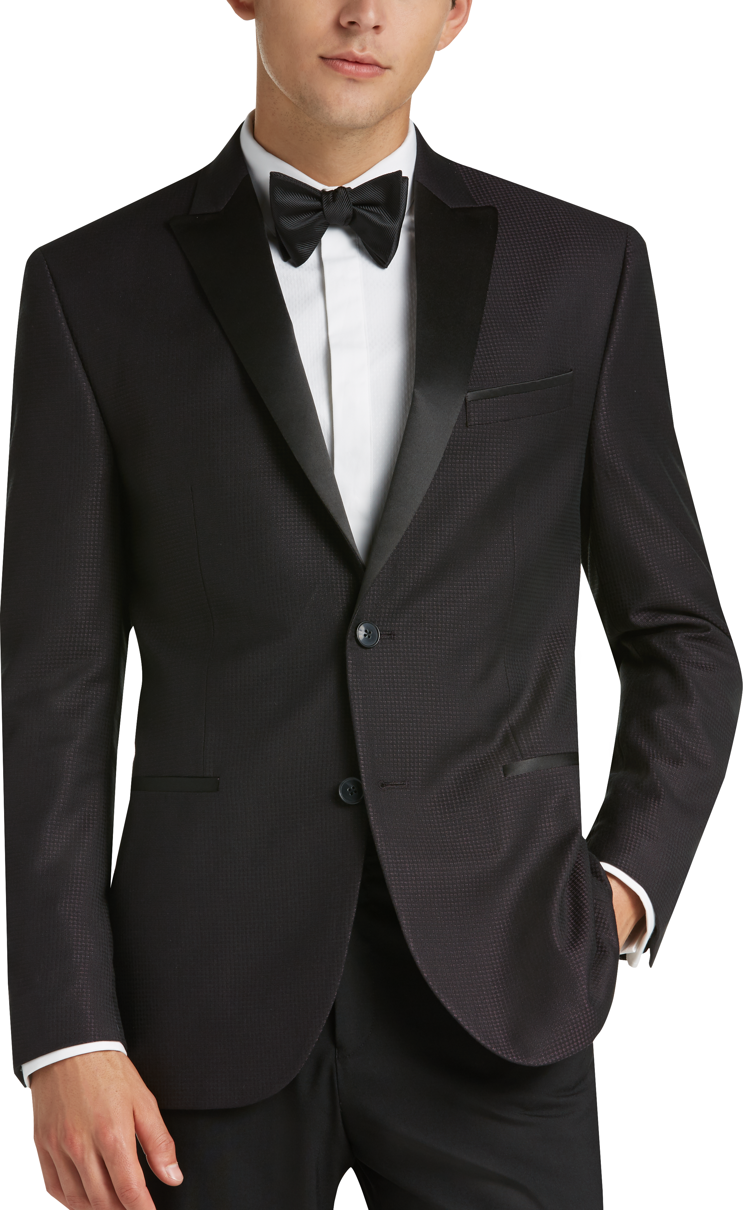 Awearness Kenneth Cole Plum Slim Fit Dinner Jacket - Men's Tuxedos ...
