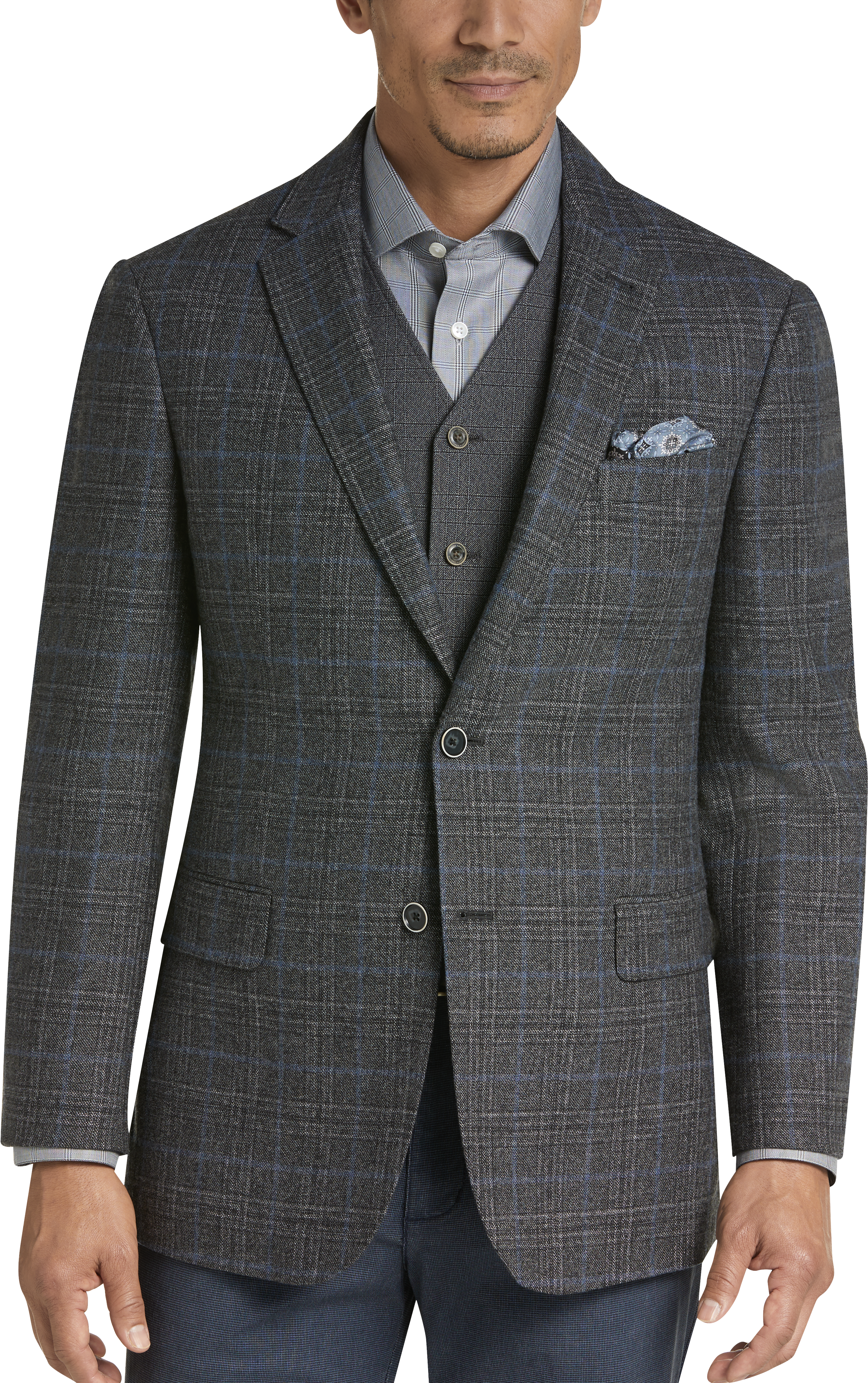 Joseph Abboud Tan Modern Fit Twill Car Coat - Men's Outerwear | Men's ...