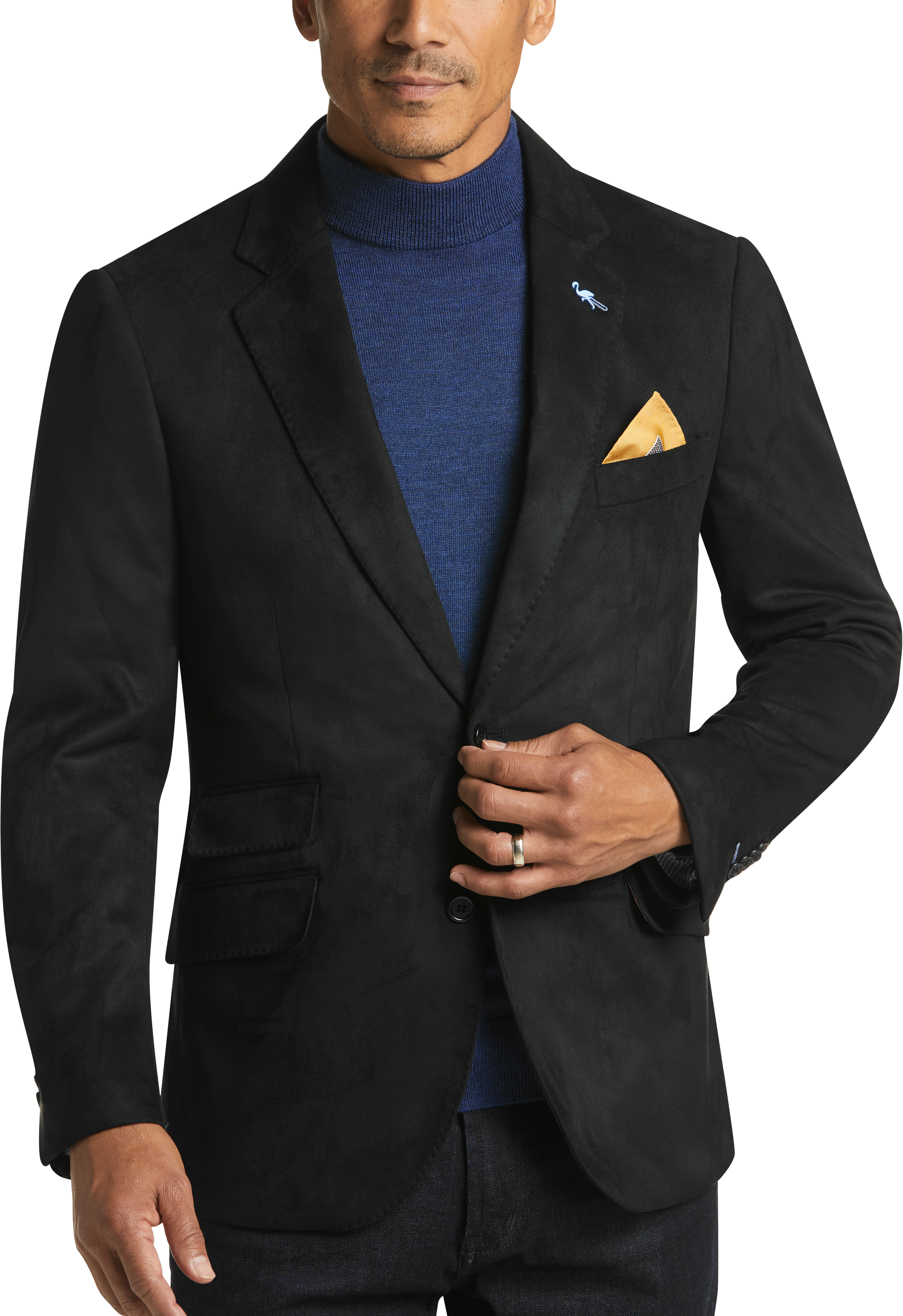 Tailorbyrd Black Slim Fit Microsuede Sport Coat - Men&#39;s Sport Coats - All | Men&#39;s Wearhouse