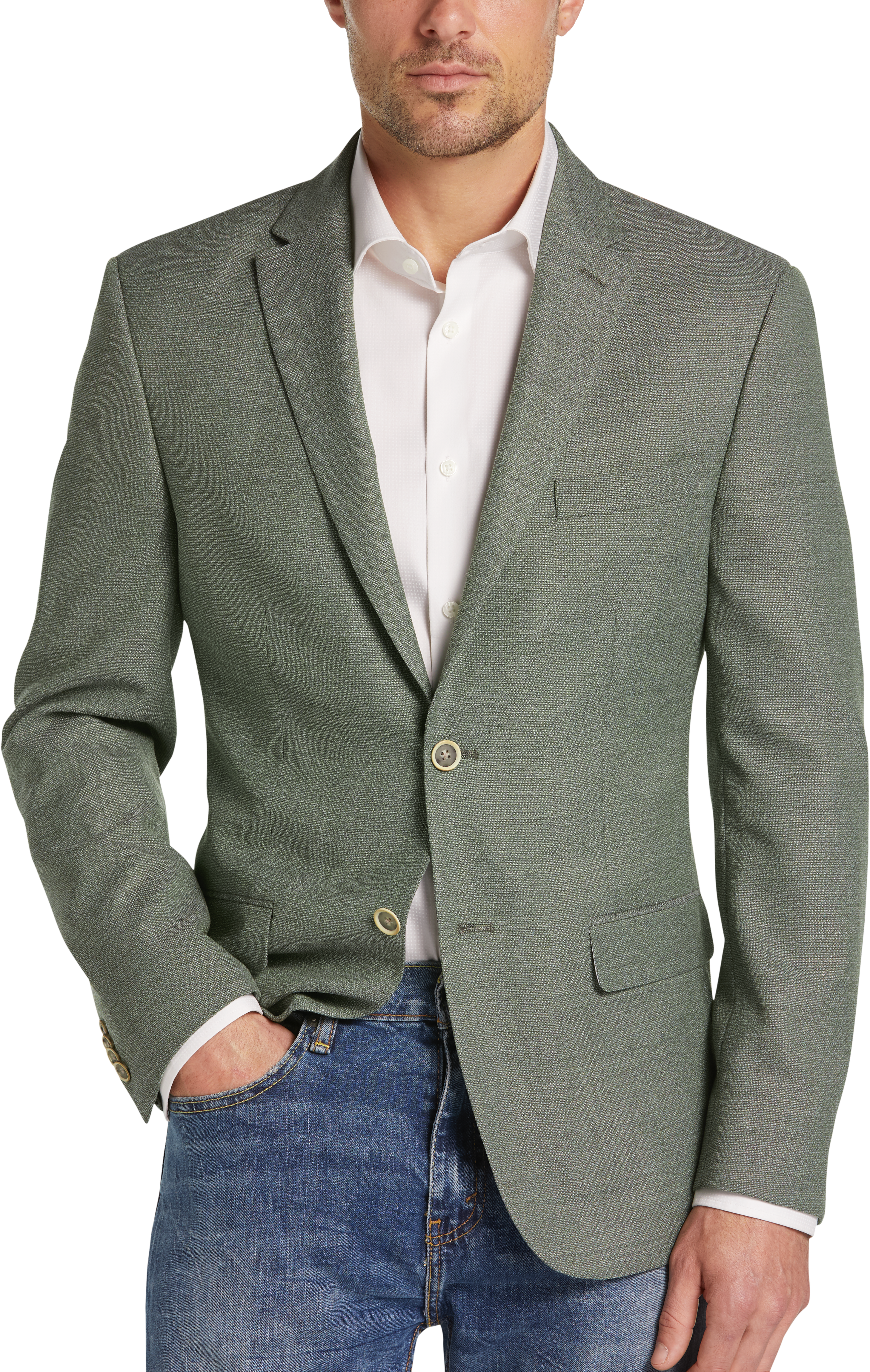 Tommy Hilfiger Green Modern Fit Sport Coat - Men's Sport Coats | Men's ...