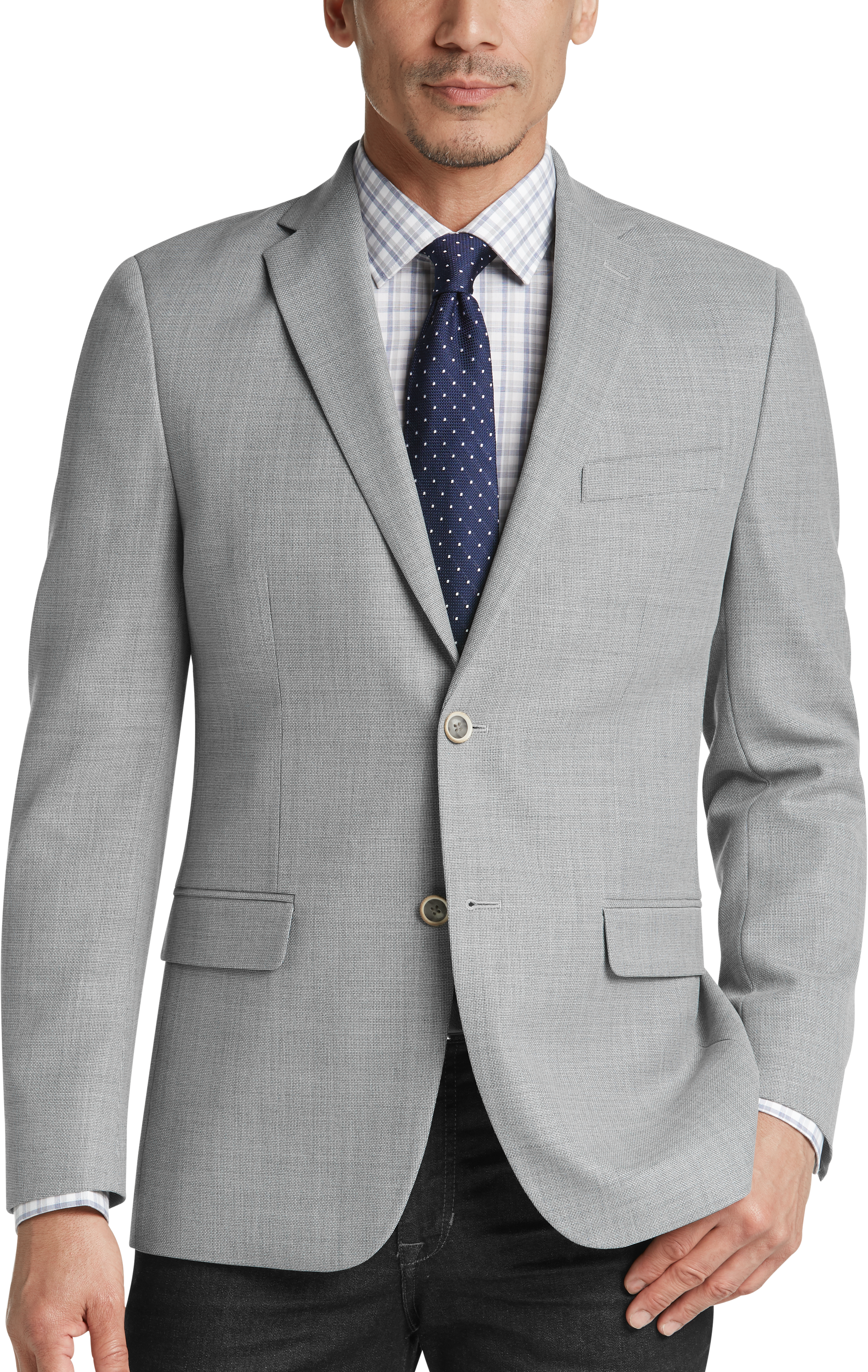 tommy hilfiger light grey suit