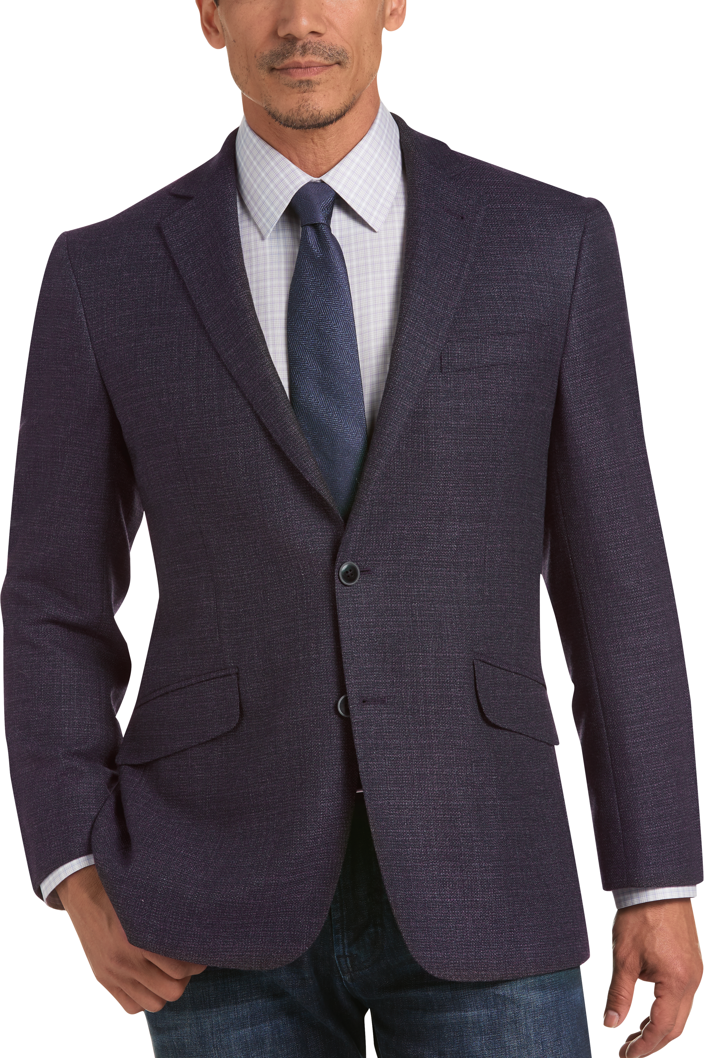 Joseph Abboud Plum Tic Modern Fit Sport Coat