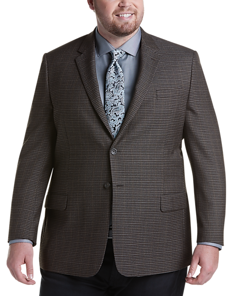 Pronto Uomo Platinum Executive Fit Sport Coat, Olive Check - Men's ...