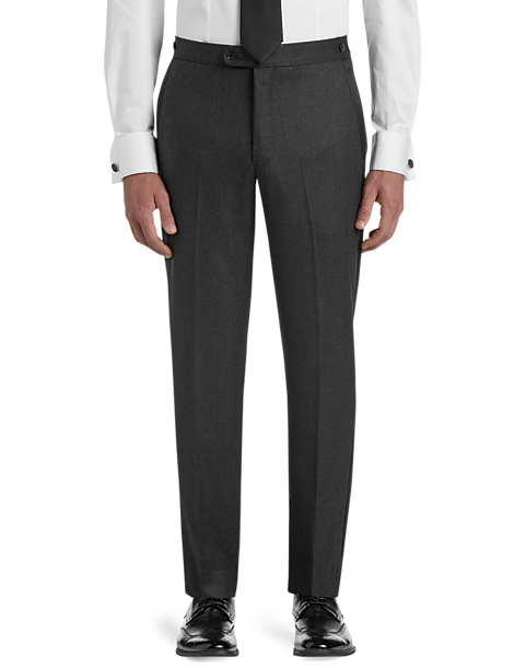 Joseph Abboud Collection Gray Modern Fit Formal Slacks - Men's Pants ...