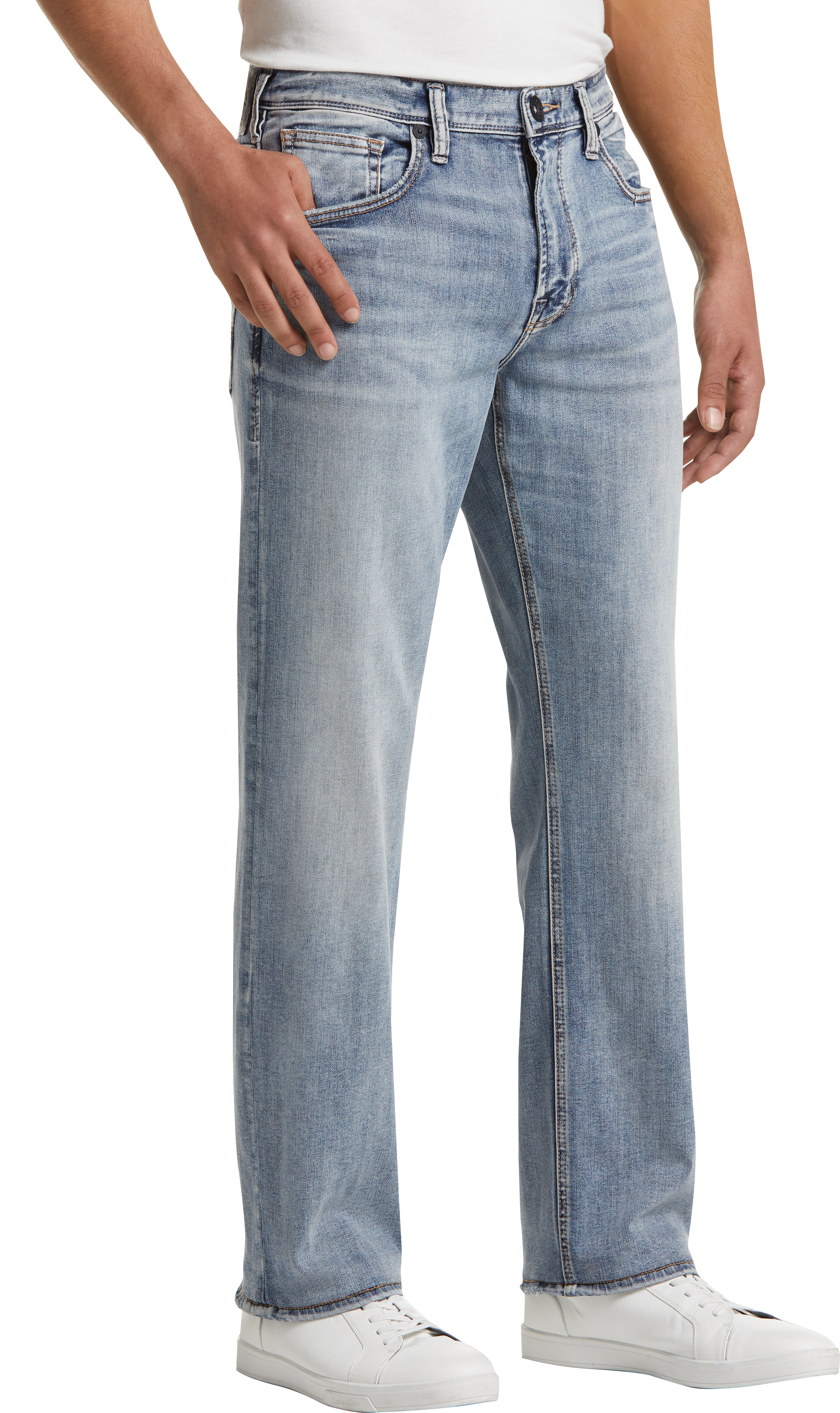 light wash blue jeans mens