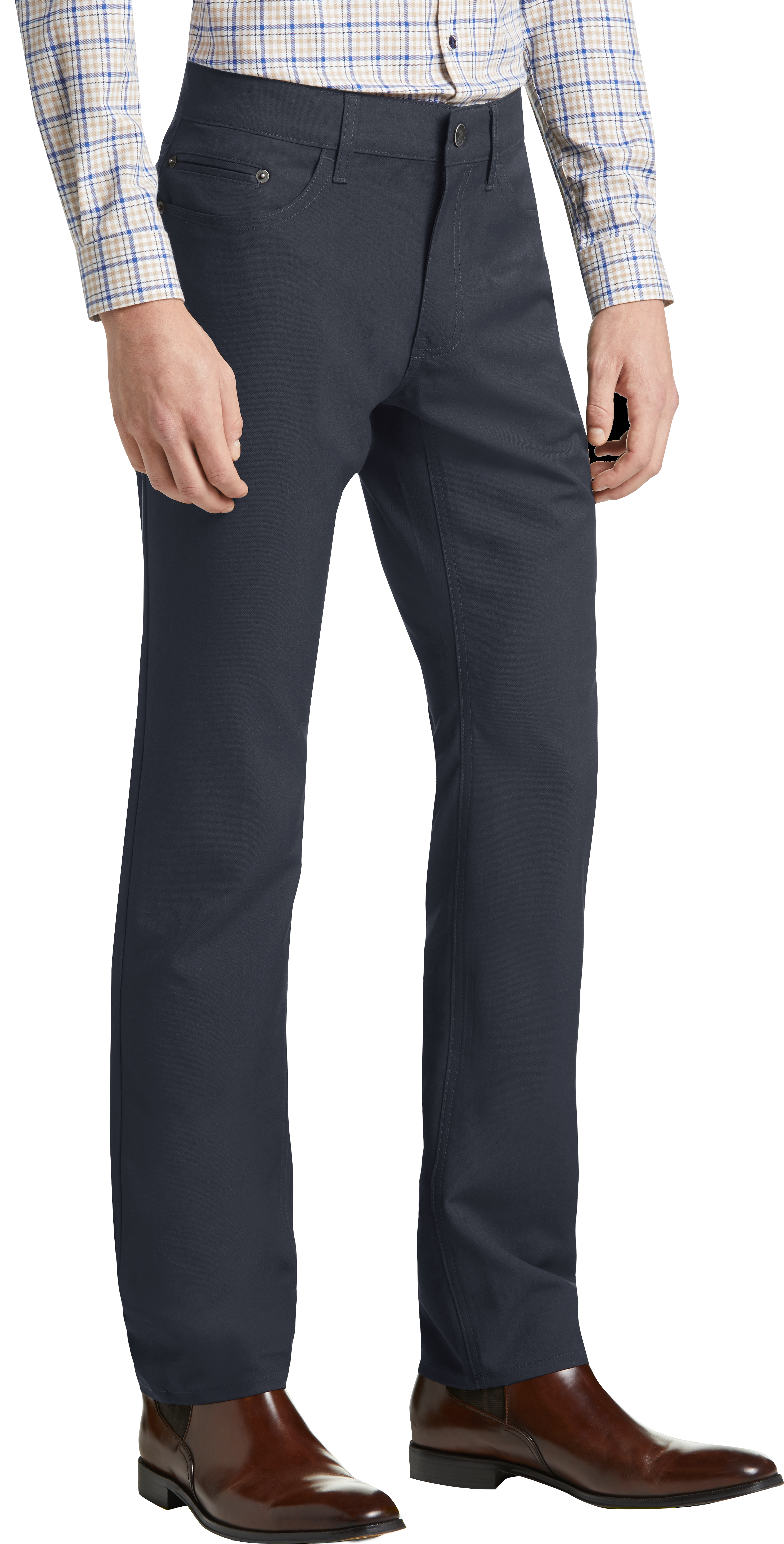 JOE Joseph Abboud Navy Twill Pant - Men's Pants | Men's Wearhouse