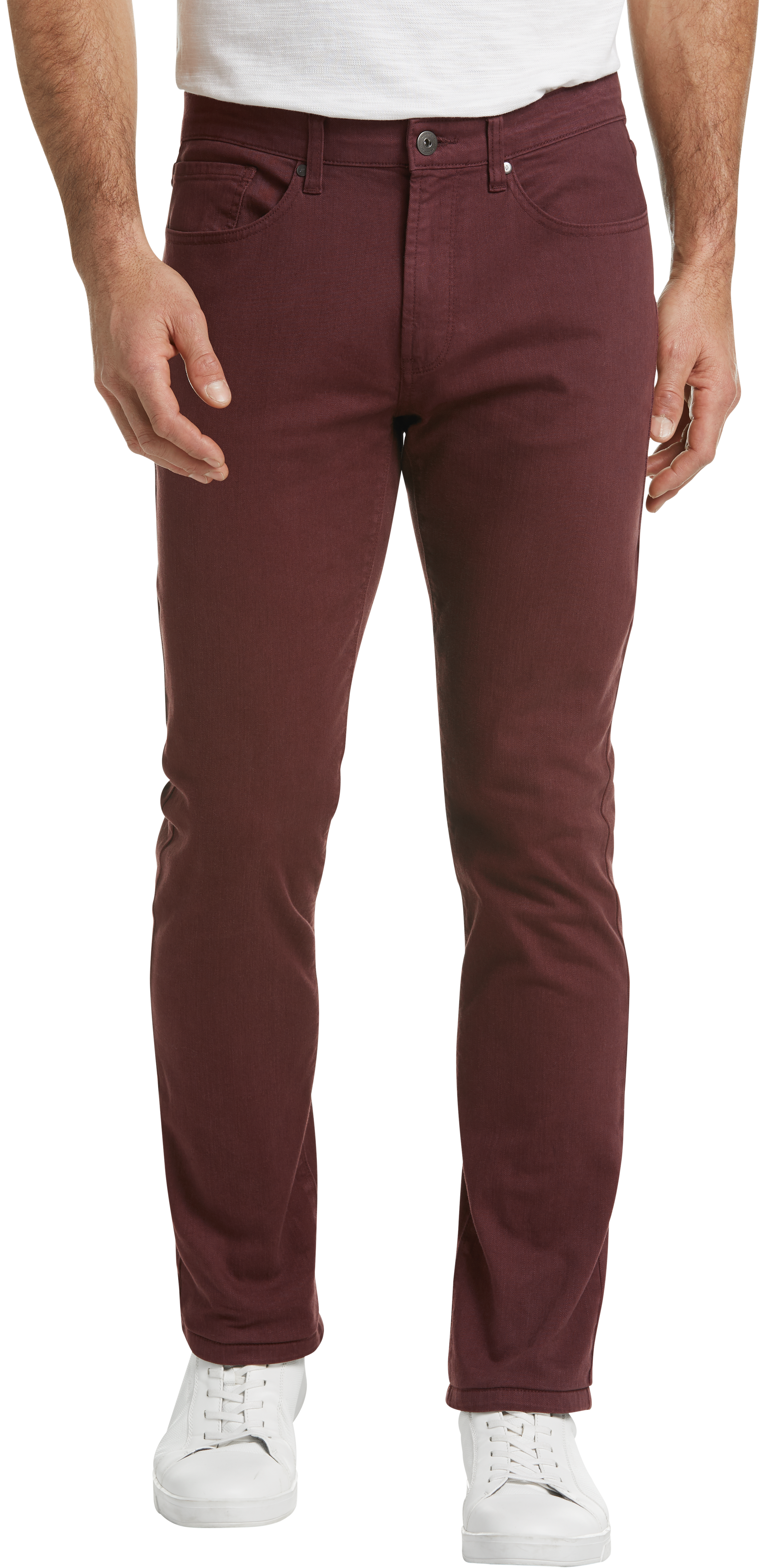 Joseph Abboud Burgundy Slim Fit Jeans - Men's Brands | Men's Wearhouse