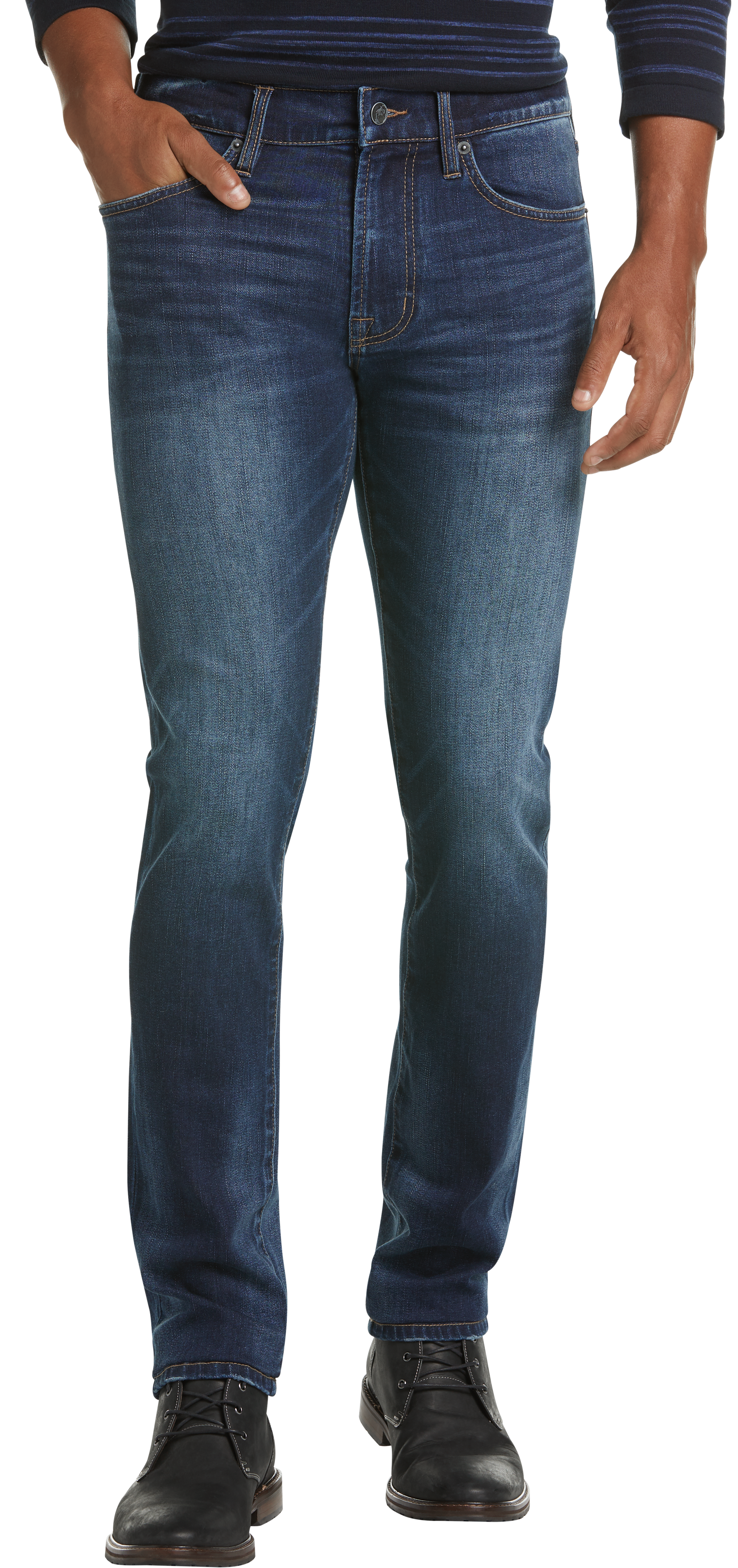 JOE Joseph Abboud Midnight Dark Wash Slim Fit Jeans - Men's Pants | Men ...
