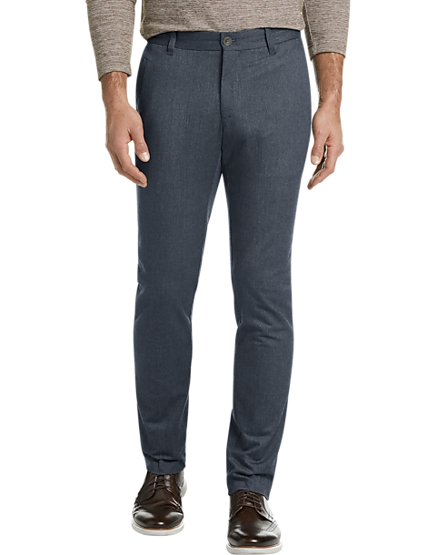 Joseph Abboud Navy Modern Fit Casual Pants - Men's Pants | Men's Wearhouse