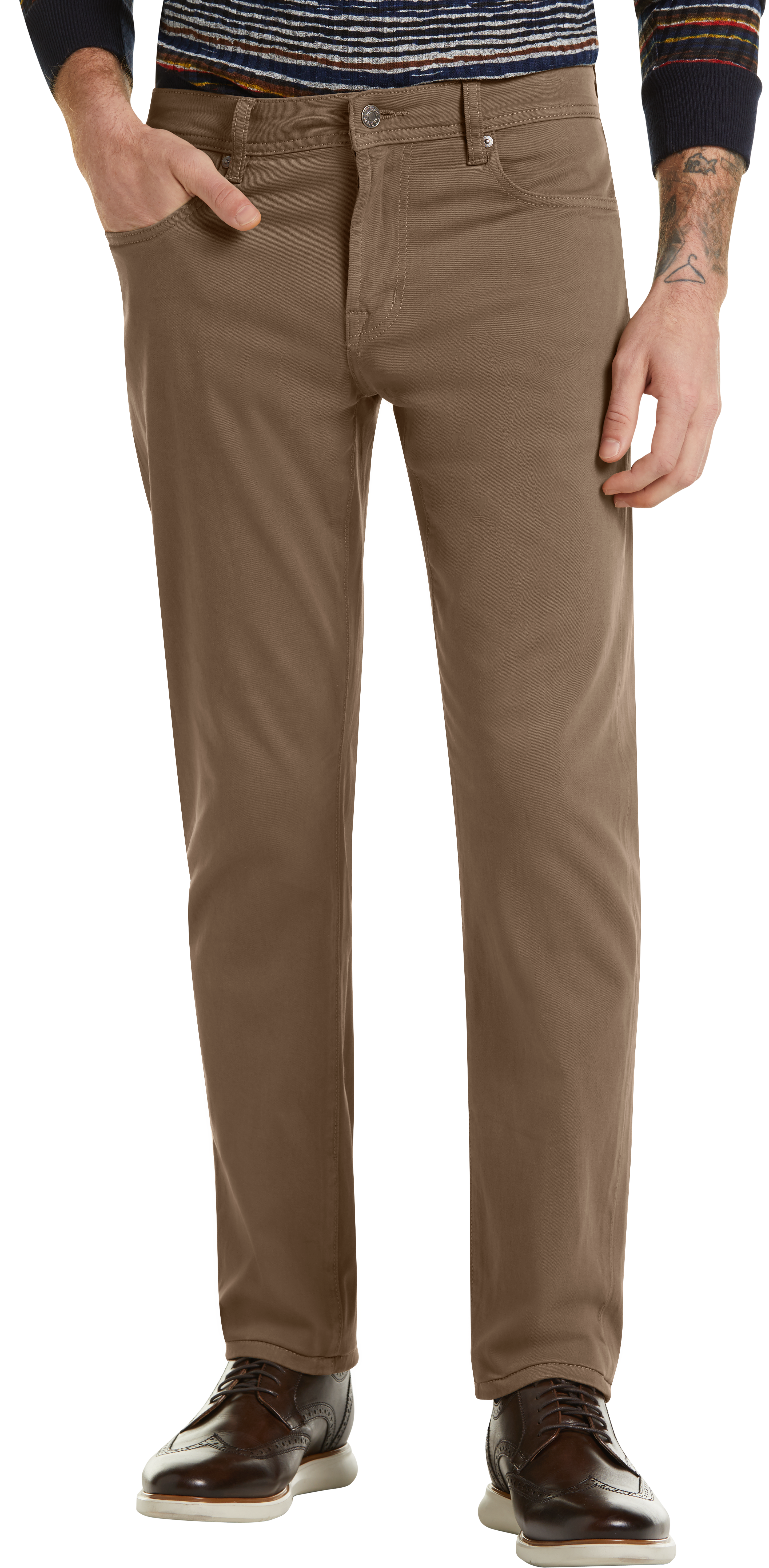 Liverpool Los Angeles Tan Slim Fit Casual Pants - Men's Pants | Men's ...