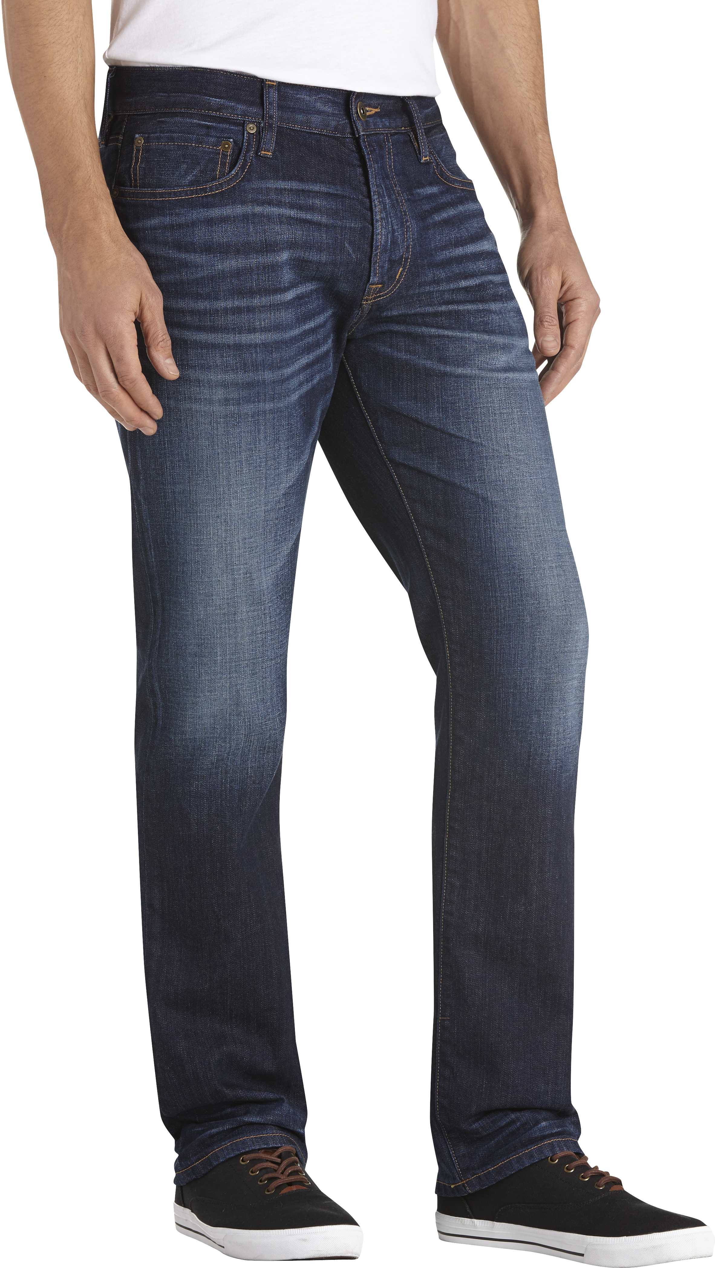 Joseph Abboud Dark Blue Wash Classic Fit Jeans - Men's Classic Fit ...