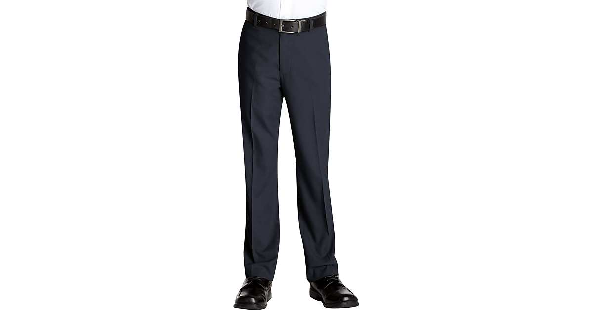 boys black slacks