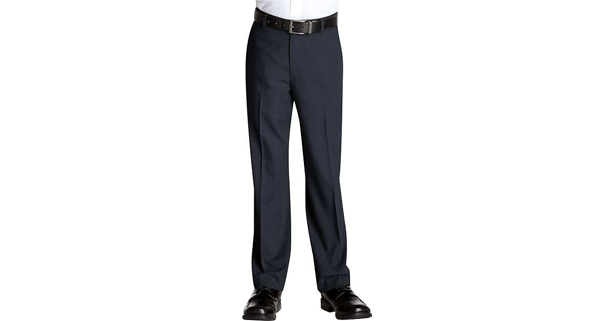 boys black slacks