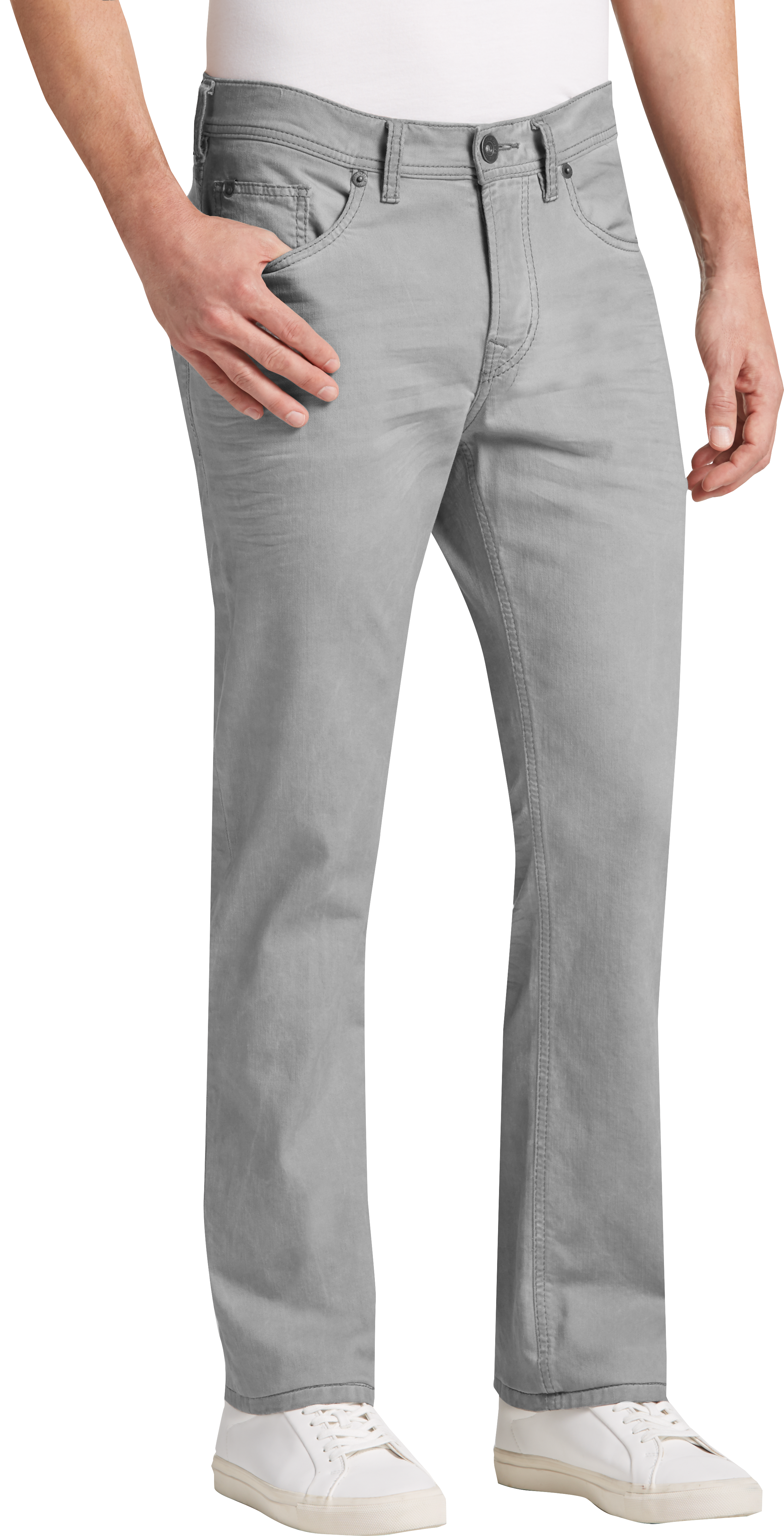 silver color pants