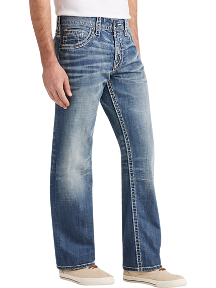 Mens Silver Jeans | Mens Wearhouse