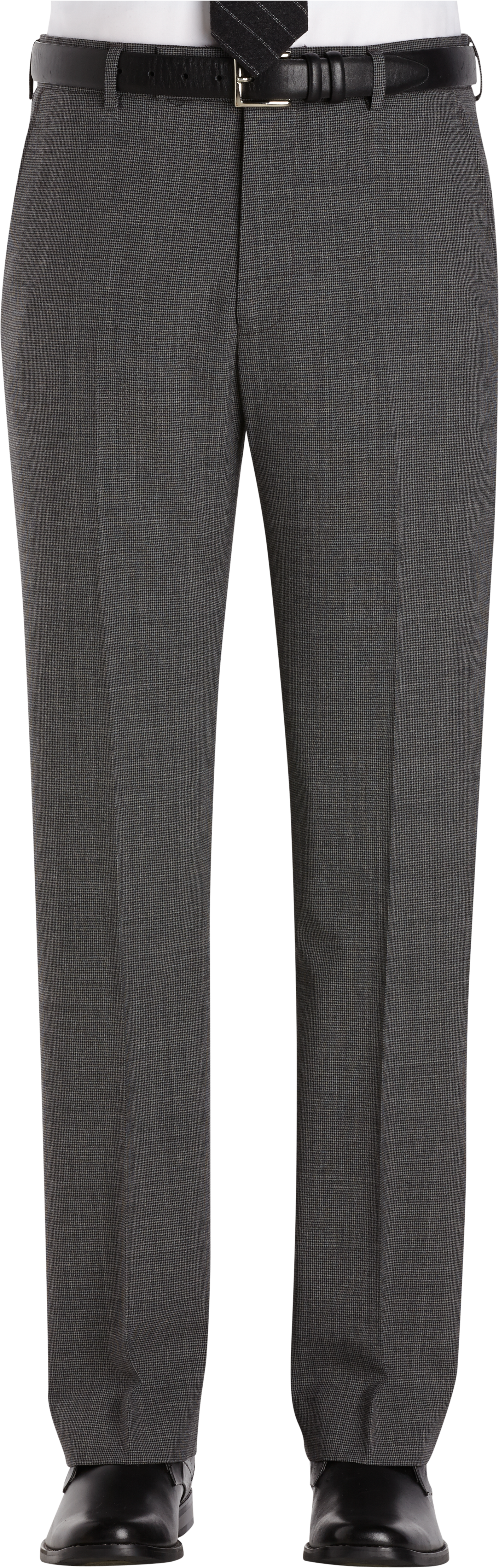 Nautica Gray Houndstooth Classic Fit Dress Pants - Men's Classic Fit ...