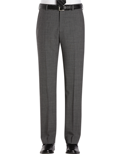 Nautica Gray Houndstooth Classic Fit Dress Pants - Men's Classic Fit ...
