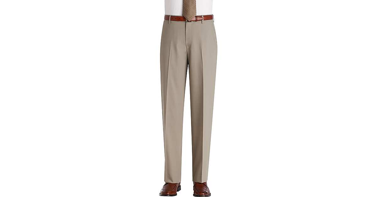 Pronto Uomo Couture Light Tan Long Rise Dress Pants Men S Pants