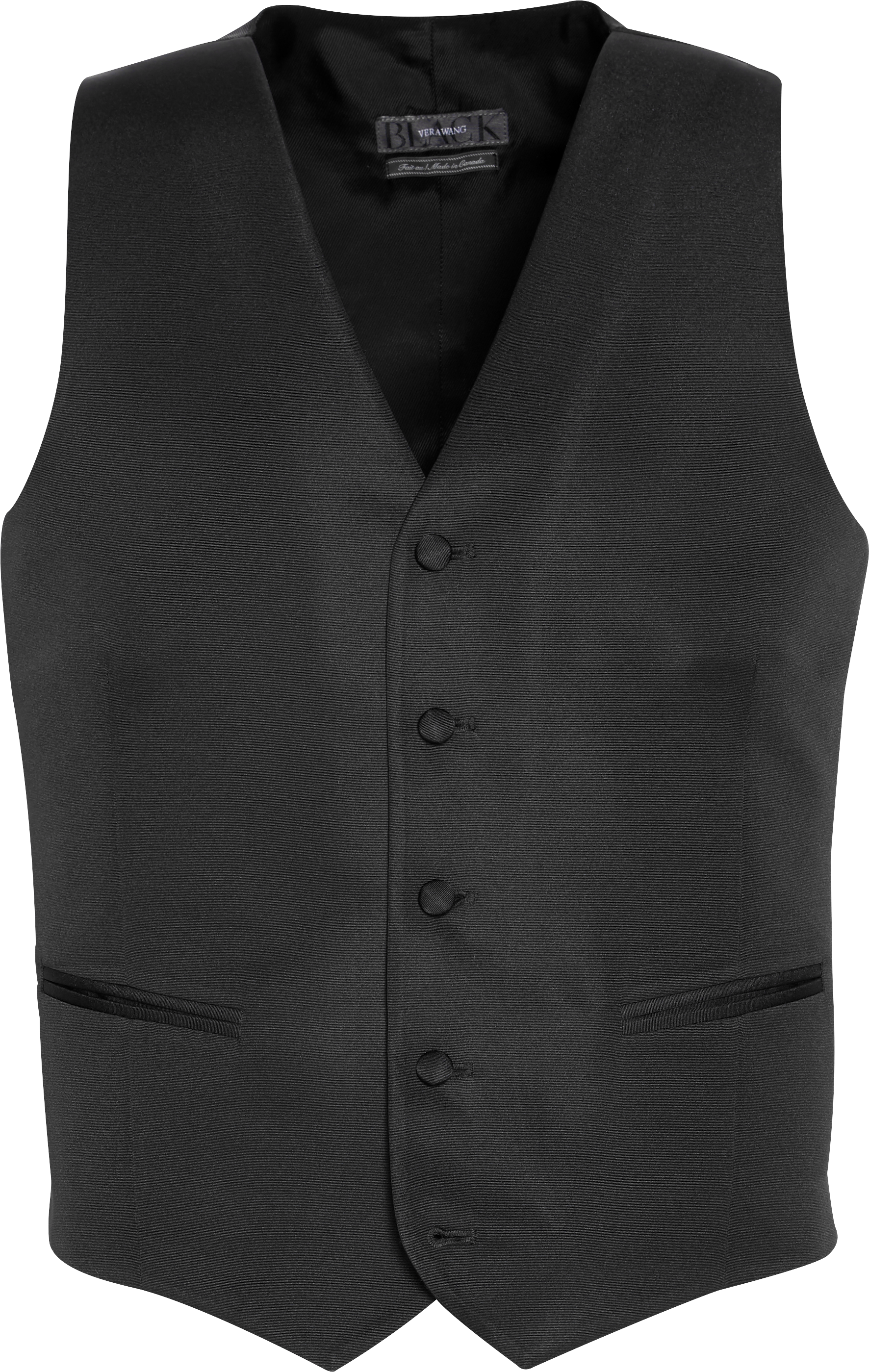 BLACK by Vera Wang Black Slim Fit Tuxedo Vest - Men's Suit Separate ...