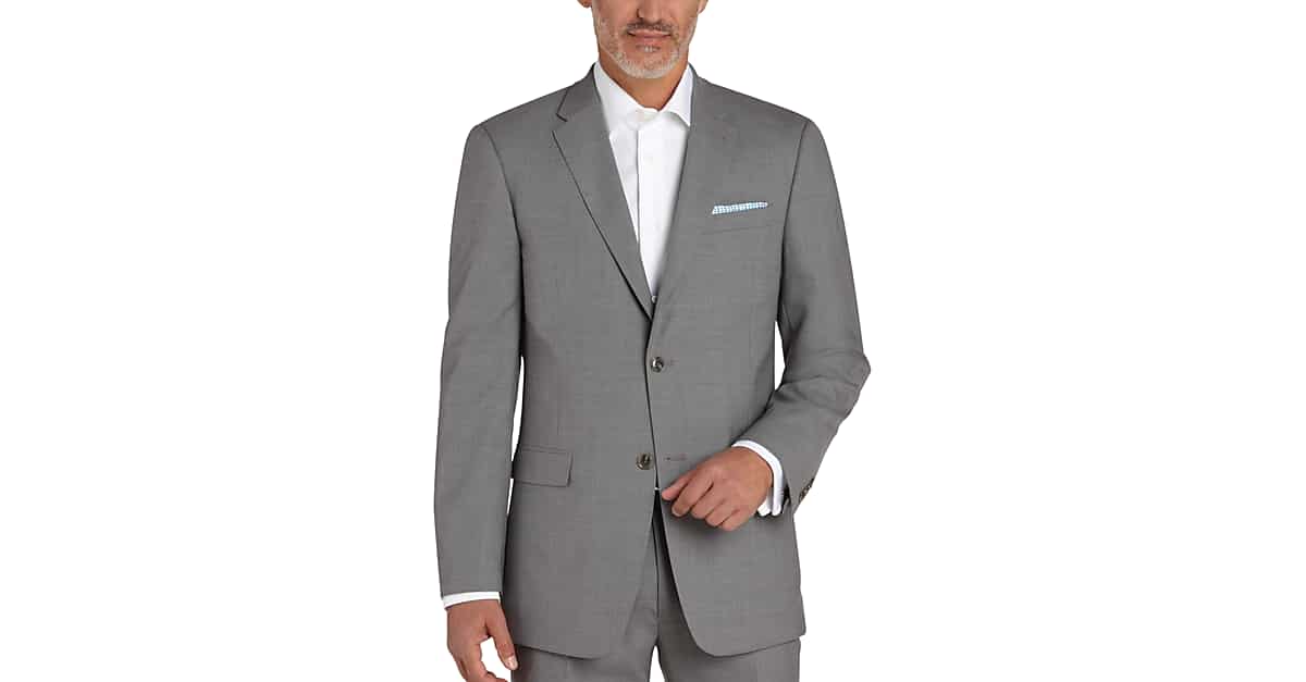 Tommy Hilfiger Light Gray Slim Fit Suit - Men's Slim Fit | Men's Wearhouse