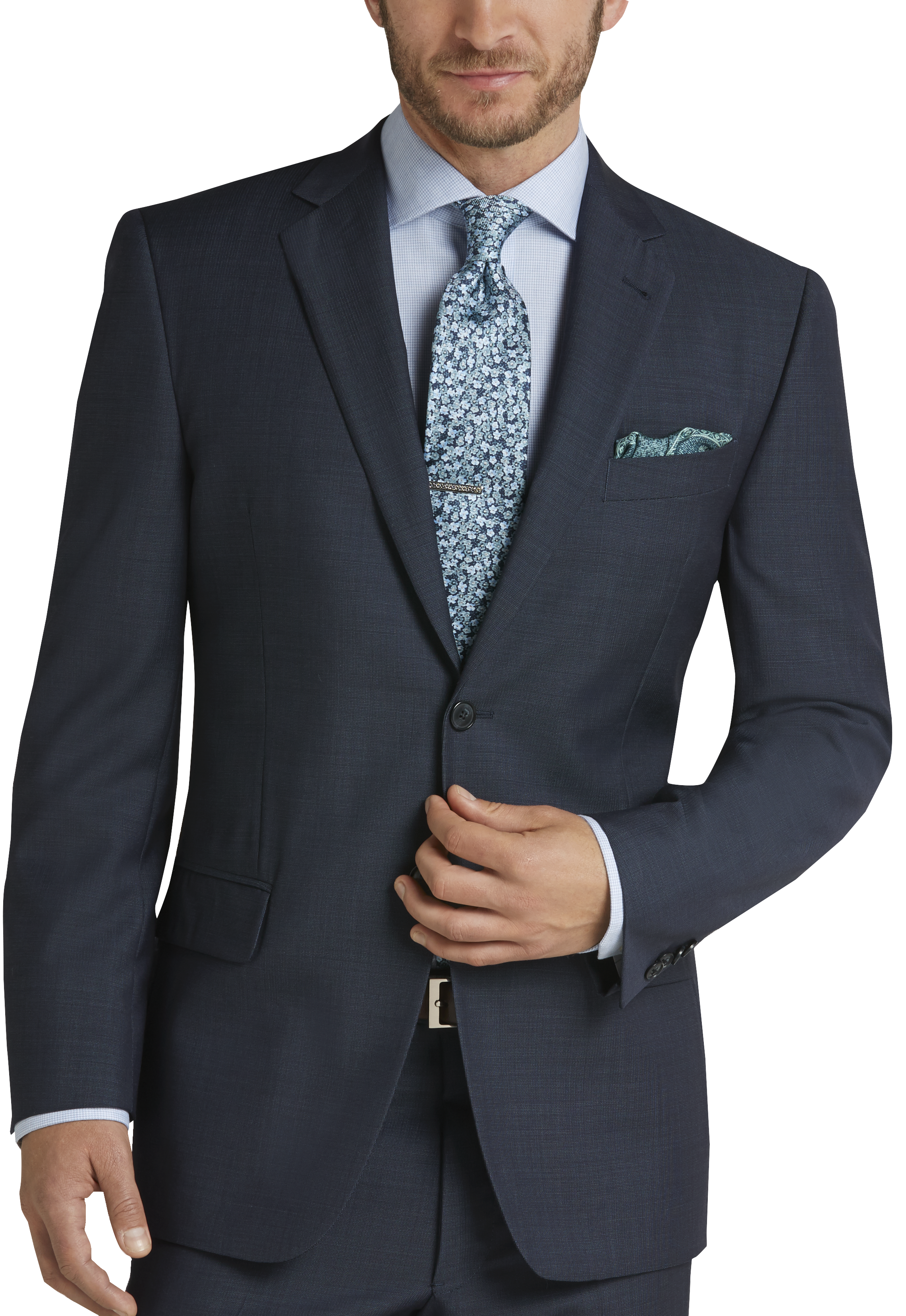 Joseph Abboud Blue Modern Fit Suit - Men's Modern Fit | Men's Wearhouse
