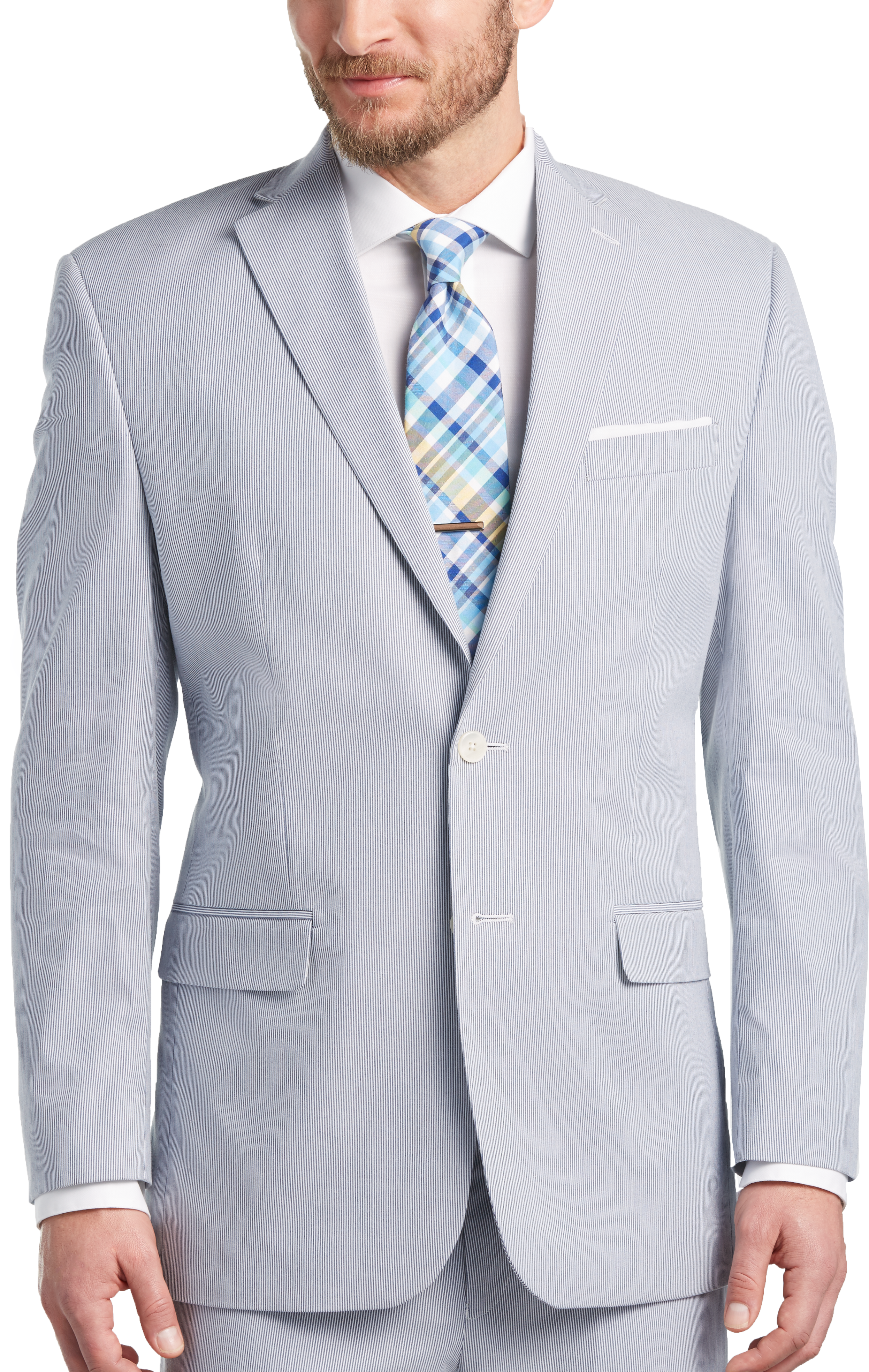 Blue & White Pin Cord Classic Fit Suit - Men's Suits - Lauren by Ralph ...