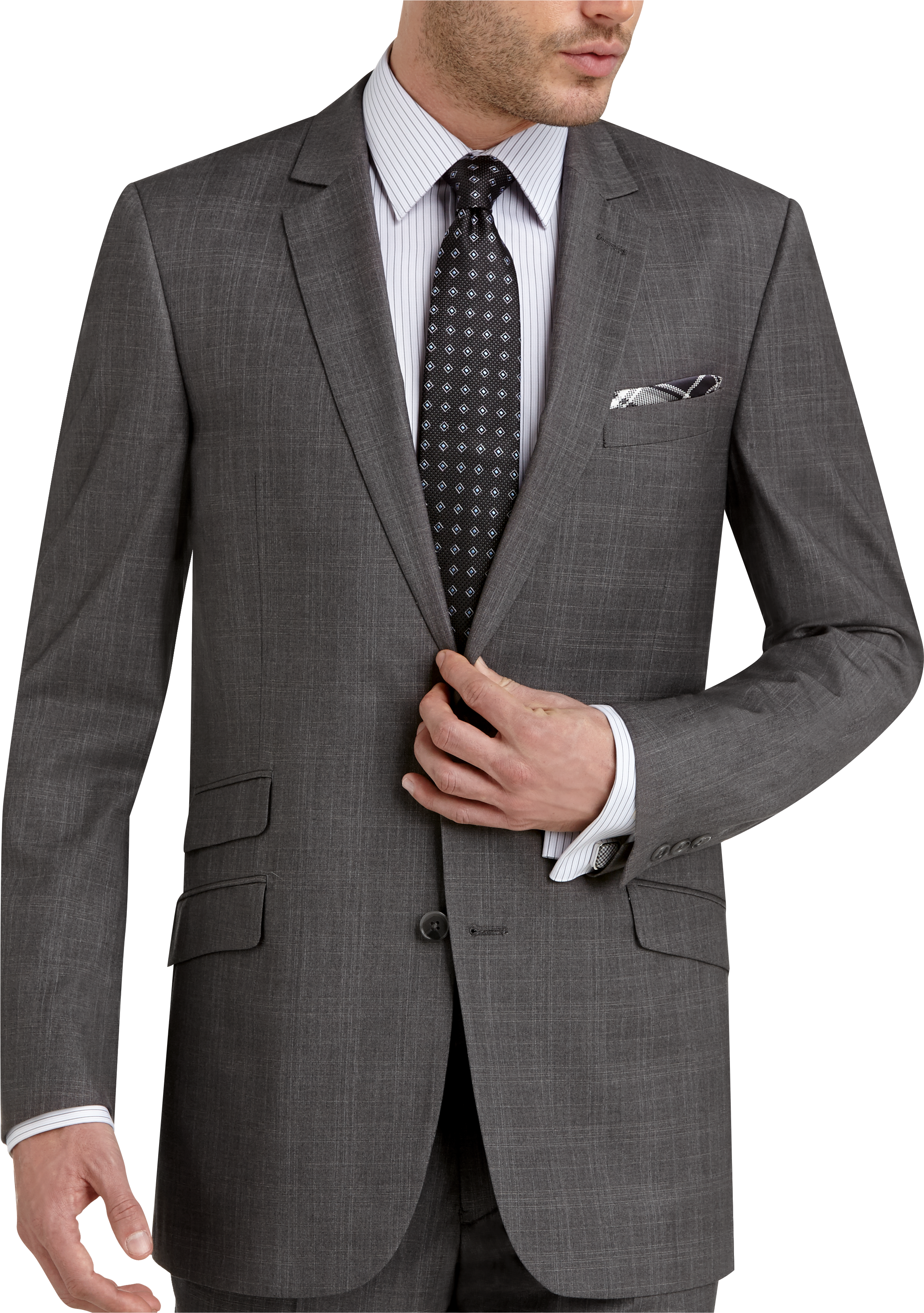 Gray Plaid Suit | Men's Wearhouse
