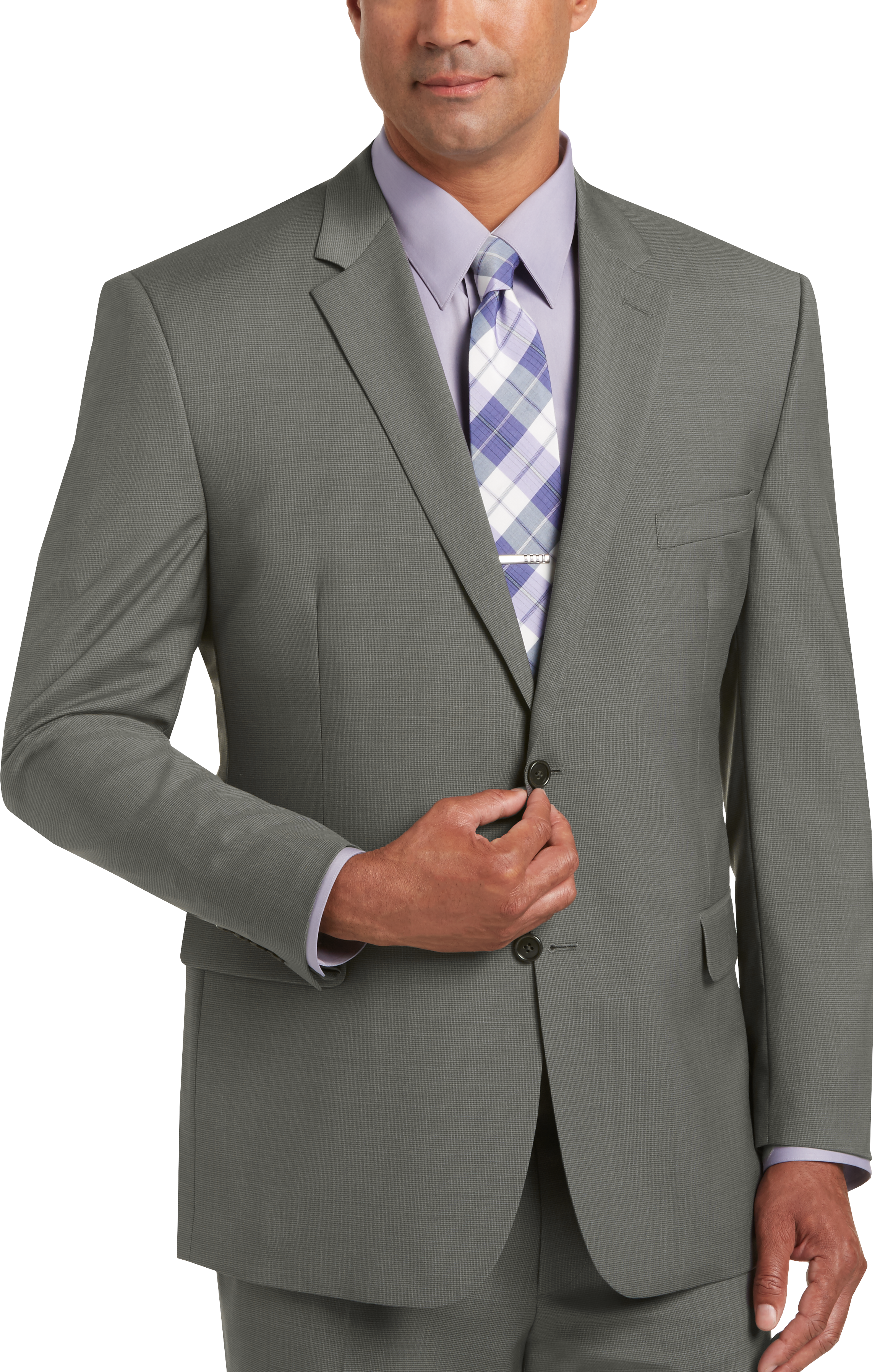 Pronto Uomo Taupe Tic Modern Fit Suit - Men's Suits | Men's Wearhouse