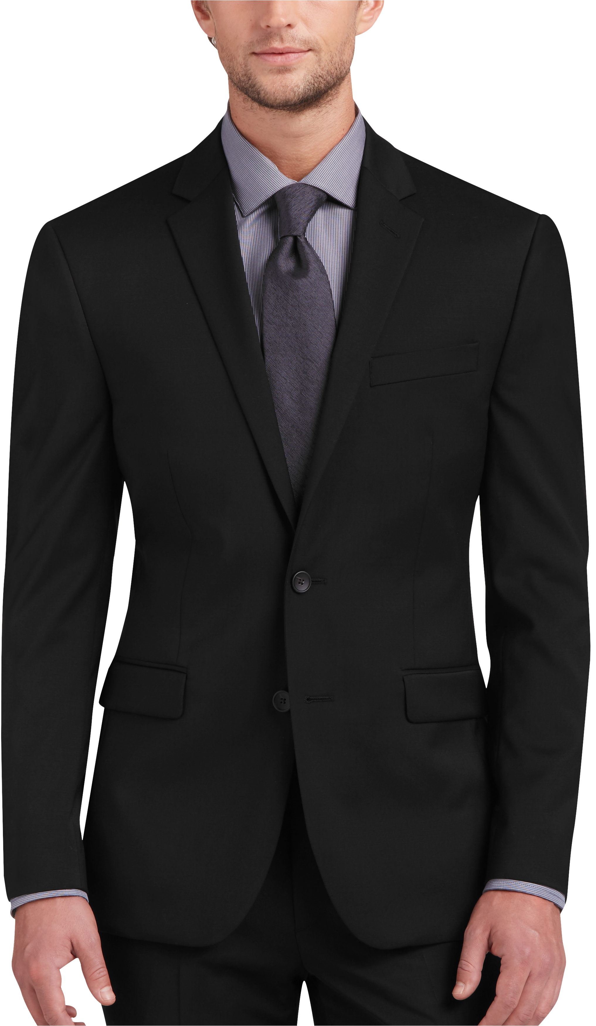 Black coat suit for men