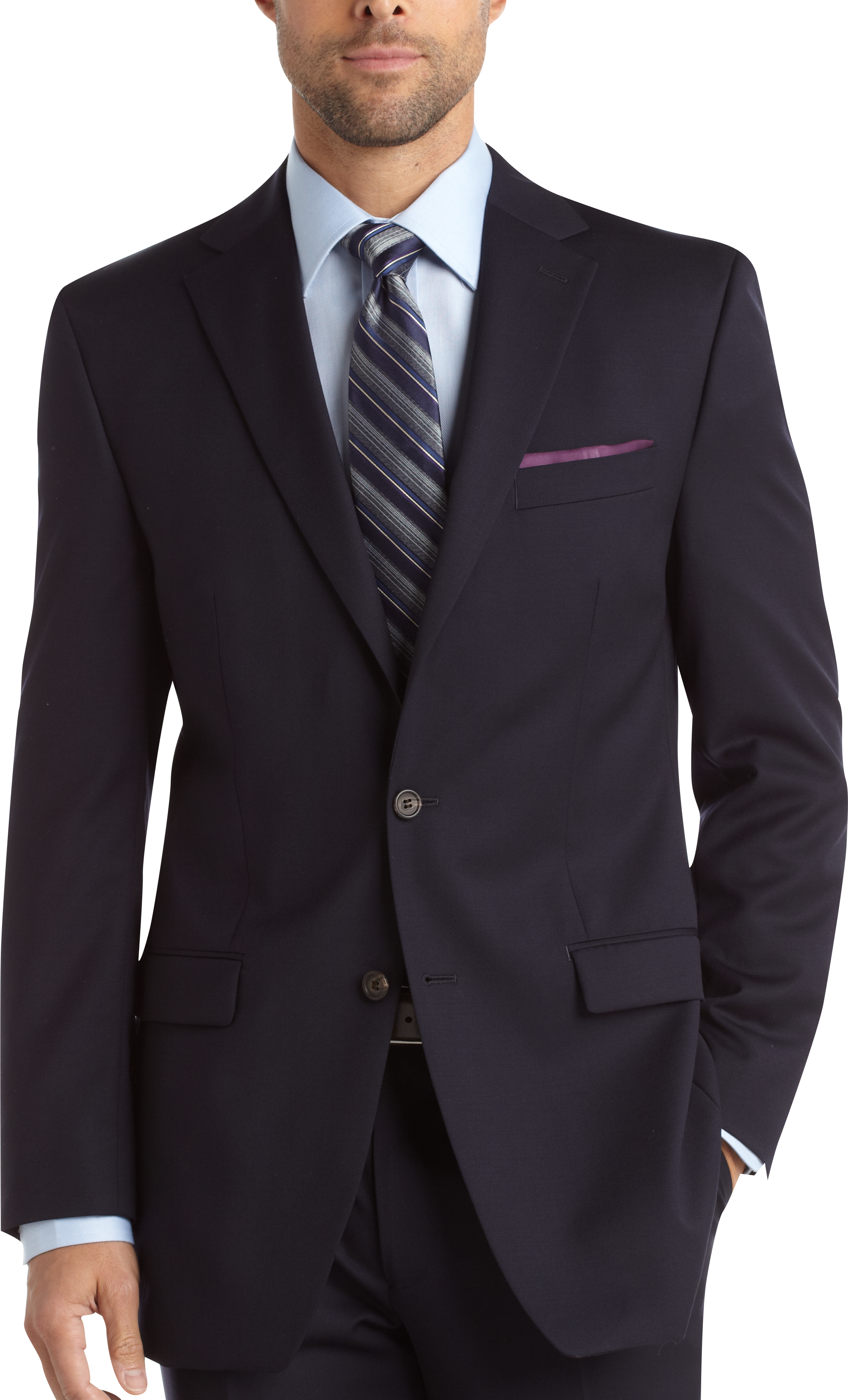 Lauren by Ralph Lauren Navy Classic Fit Suit - Men's Suits | Men's ...