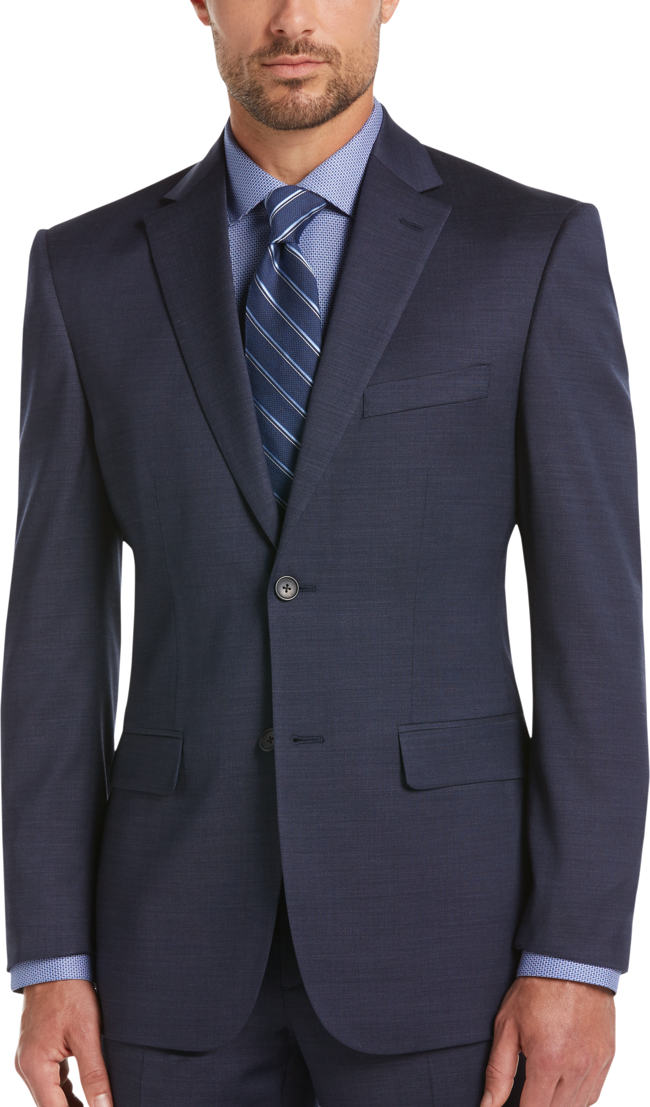 Awearness Kenneth Cole Blue Slim Fit Suit Separates Coat - Men's Suit ...
