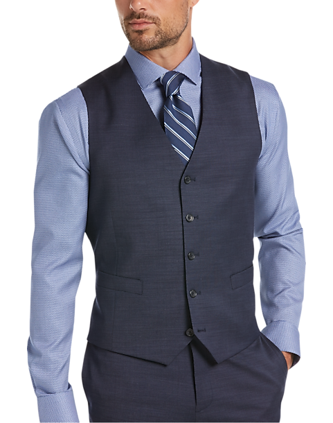 Awearness Kenneth Cole Blue Suit Separates Vest - Men's Suit Separate ...