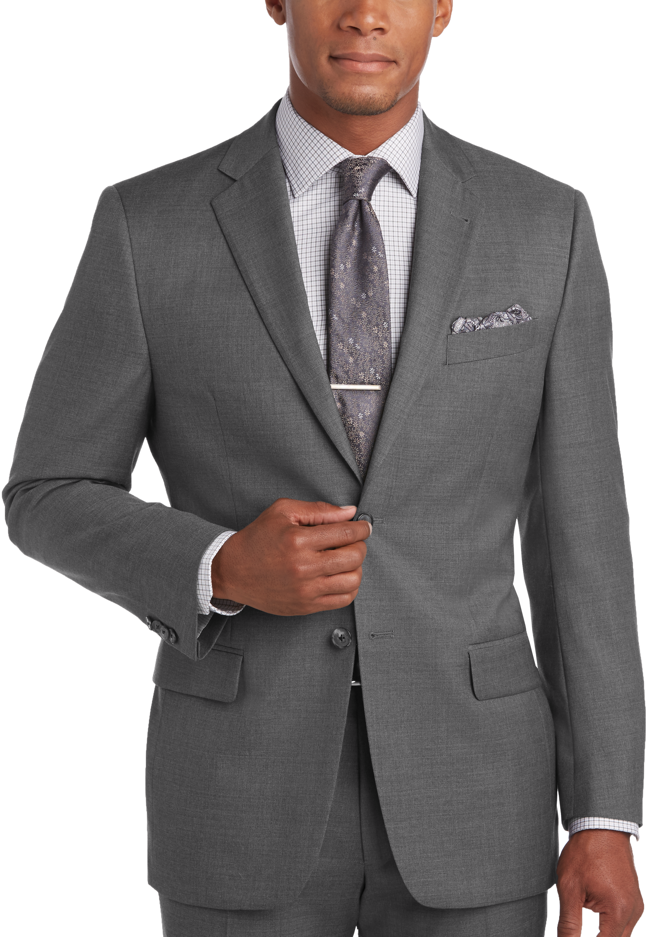 Joseph Abboud Gray Modern Fit Suit Separates - Men's Suits | Men's ...
