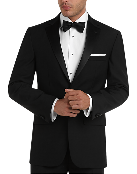 Pronto Uomo Black Modern Fit Tuxedo - Men's Tuxedos | Men's Wearhouse