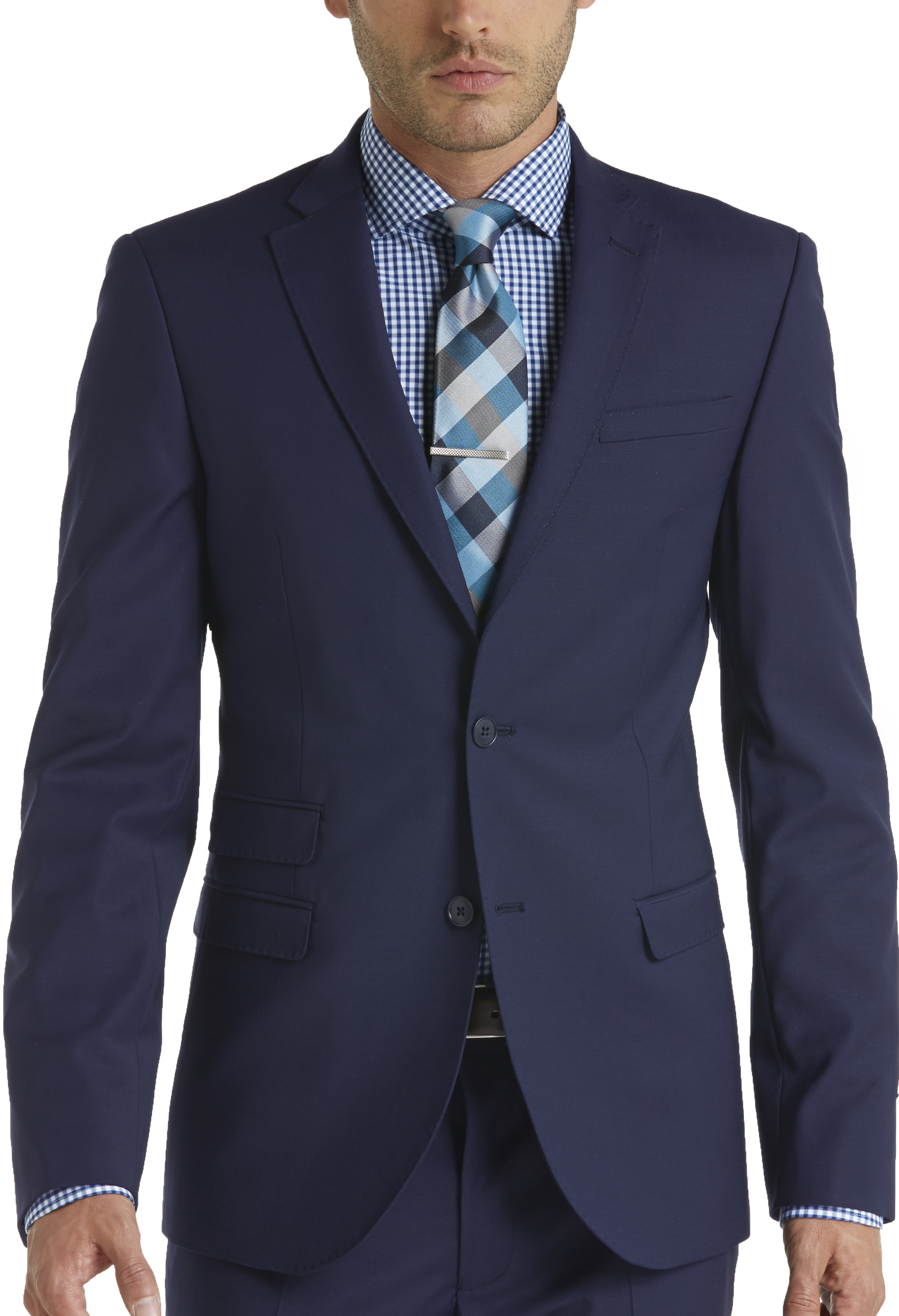 Egara Blue Extreme Slim Fit Suit - Men's Suits | Men's Wearhouse