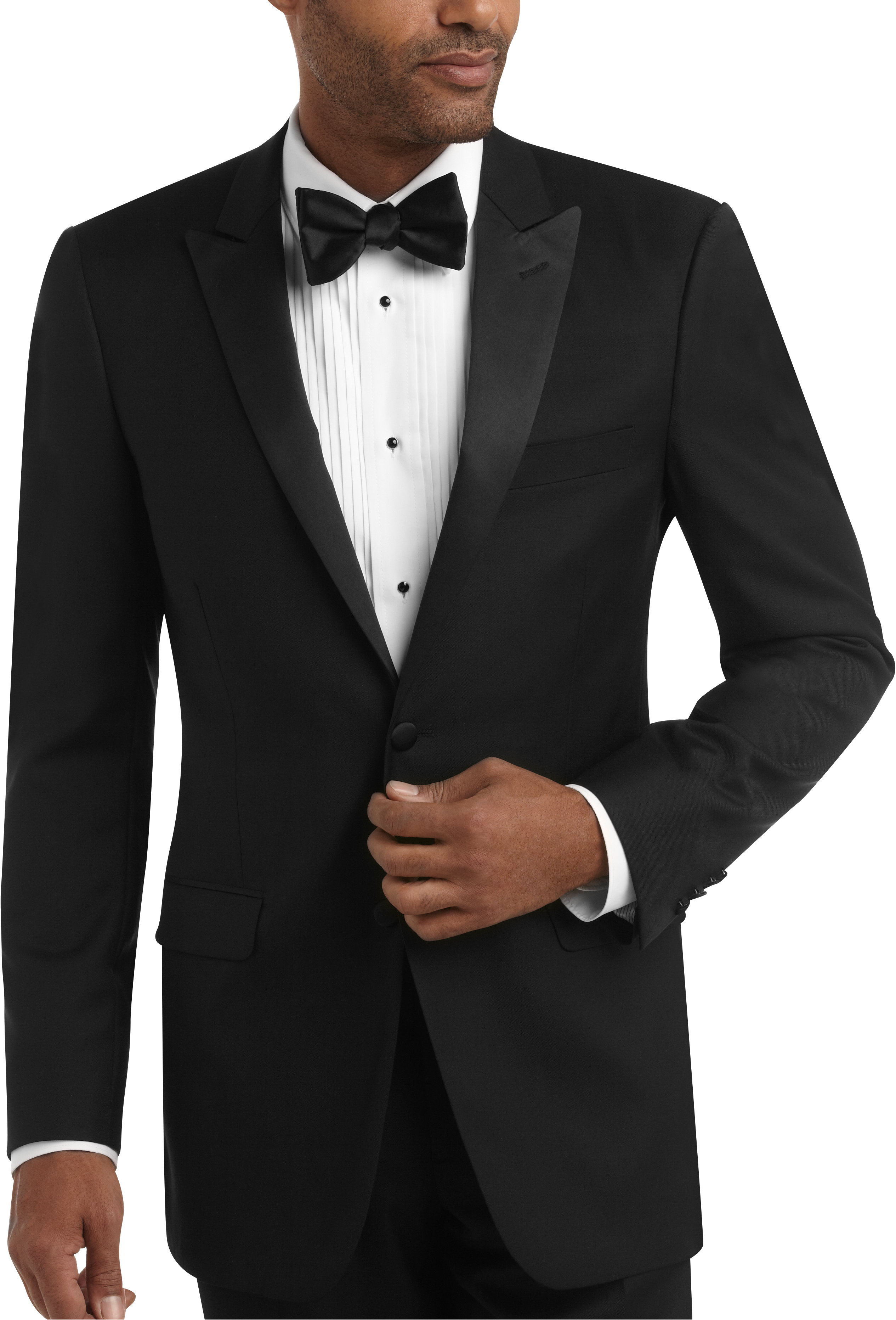 Tallia Black Slim Fit Tuxedo - Tuxedos | Men's Wearhouse
