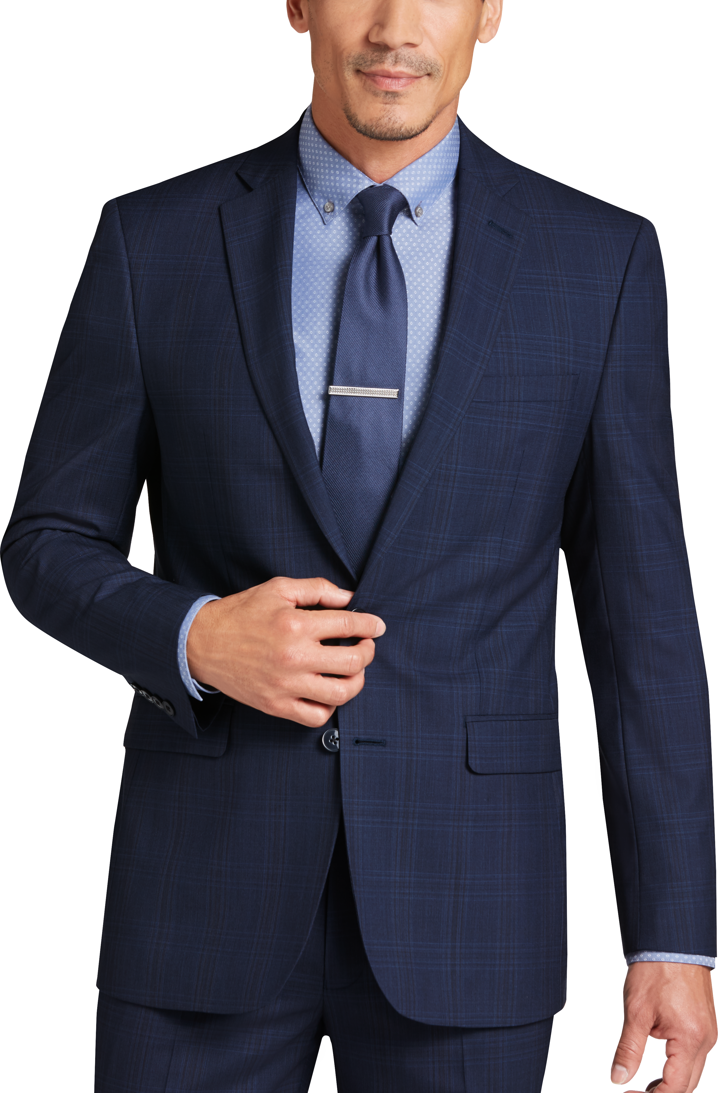 calvin klein navy suit