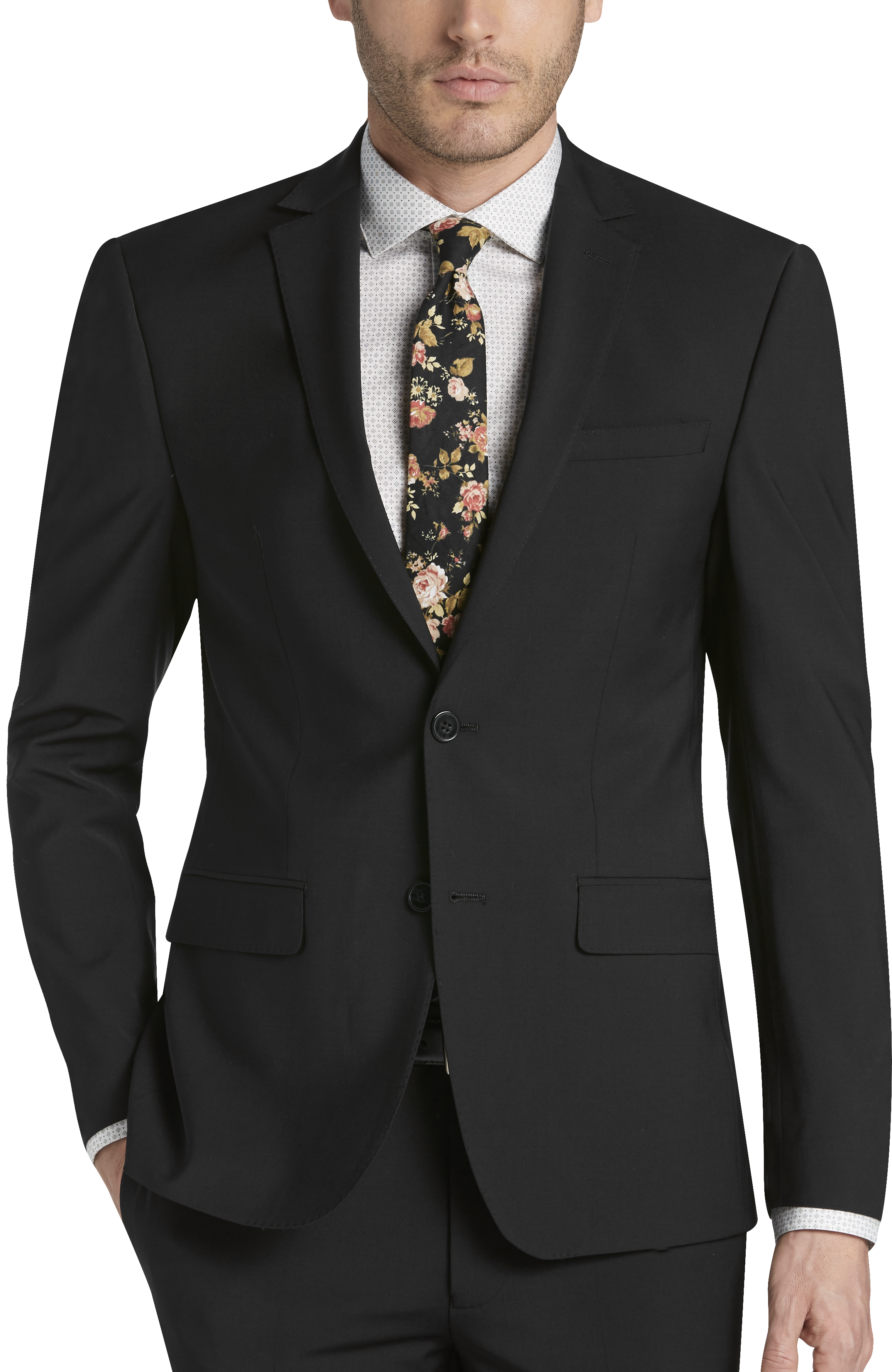 calvin klein men's x fit stretch slim suit