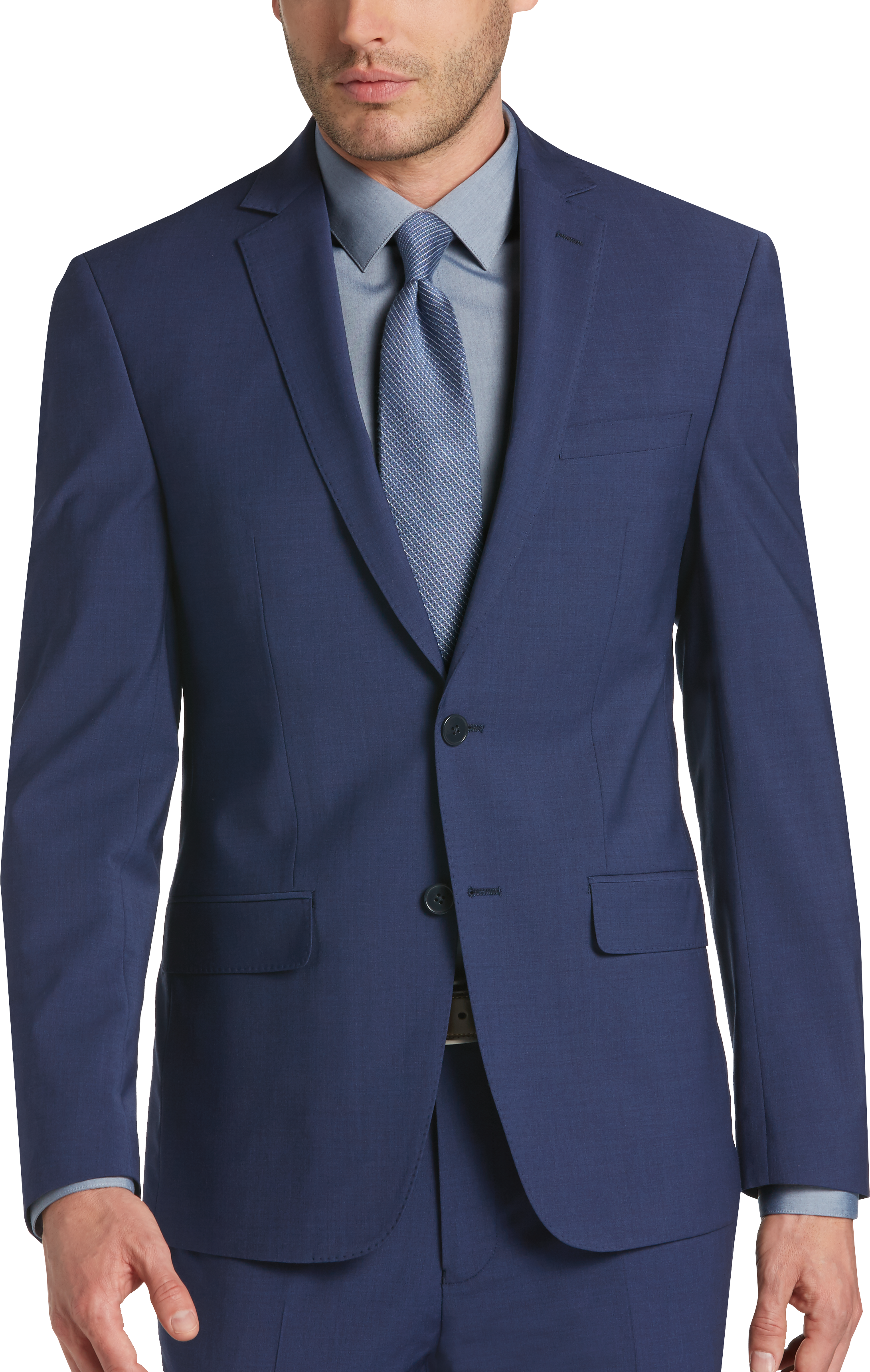 calvin klein mens blue suit
