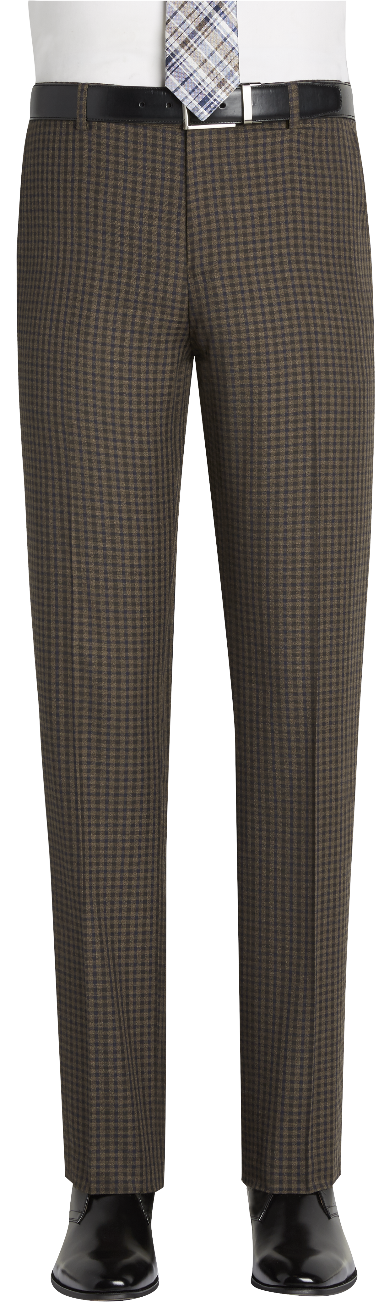 gray check pants