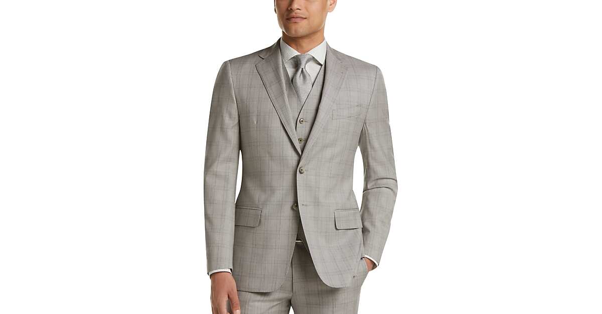 Men's 3 Piece Vested Suits, Suits with Vests Men's Wearhouse