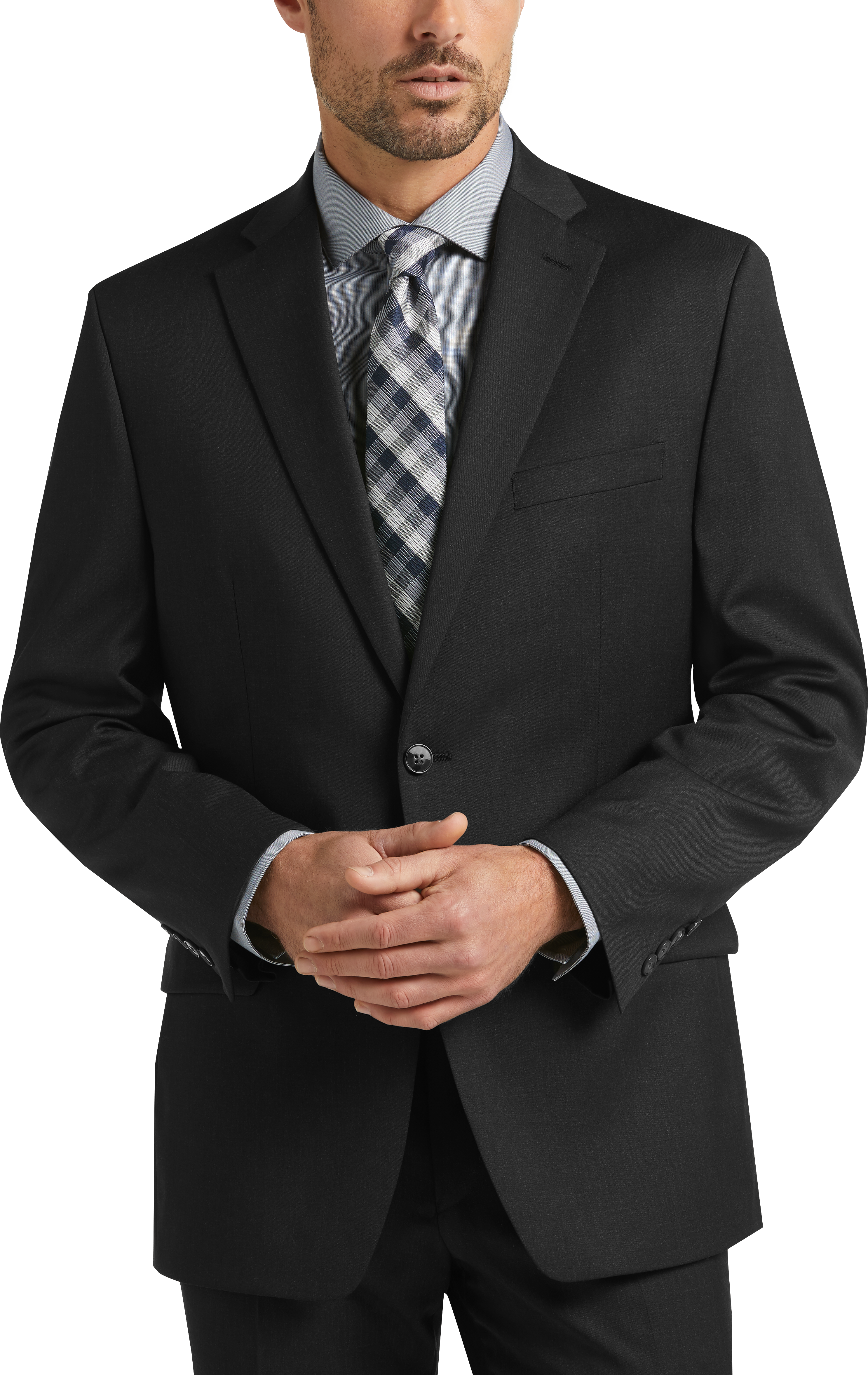 calvin klein charcoal suit pants