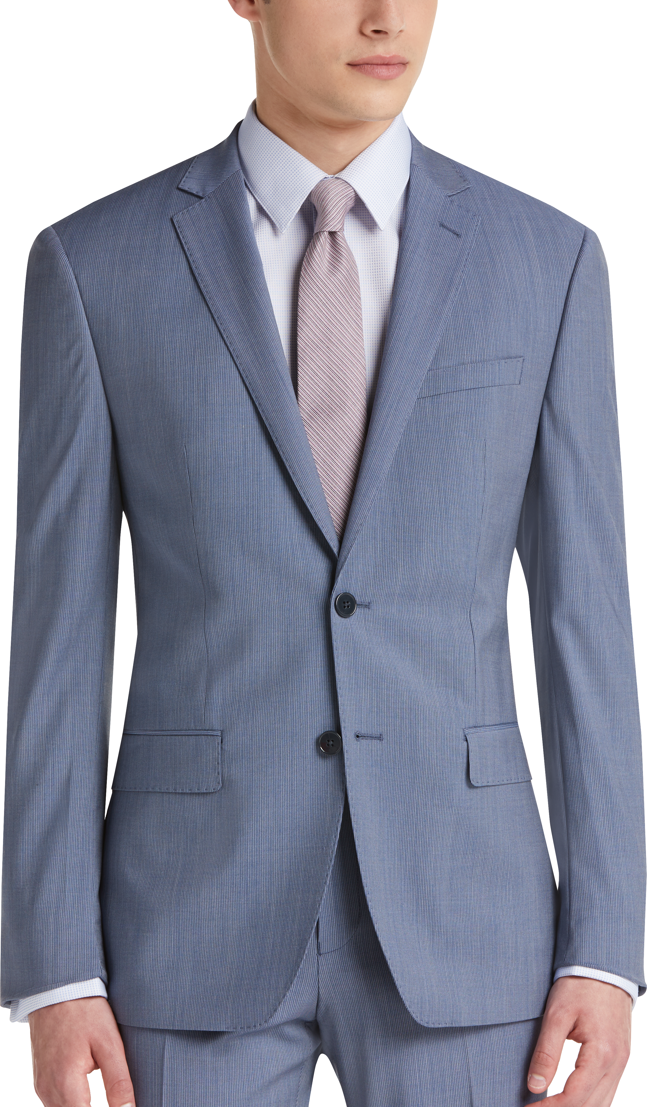light blue calvin klein suit