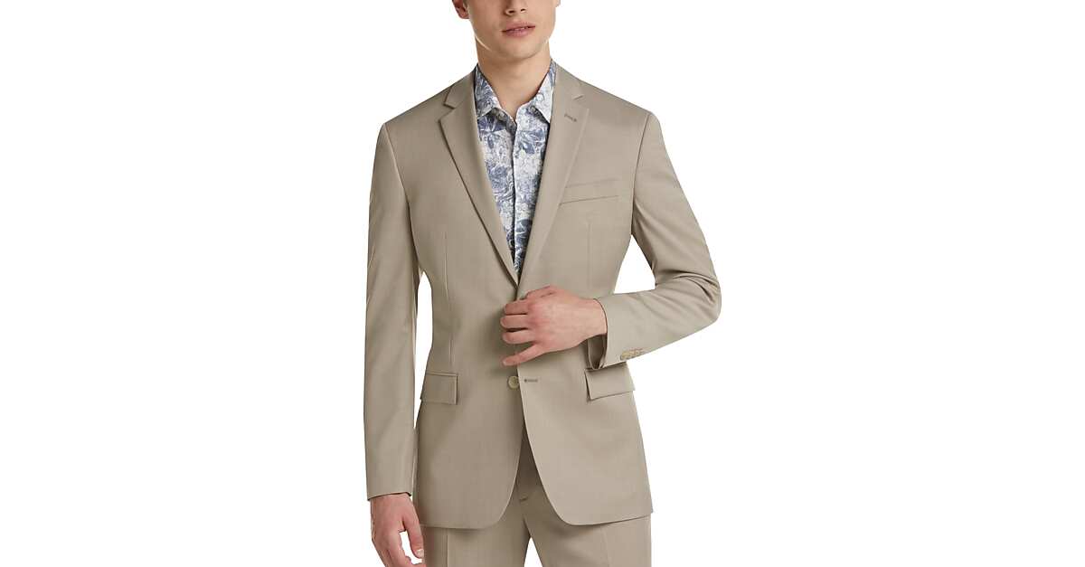 JOE Joseph Abboud Tan Slim Fit Suit Men's Suits Men's Wearhouse