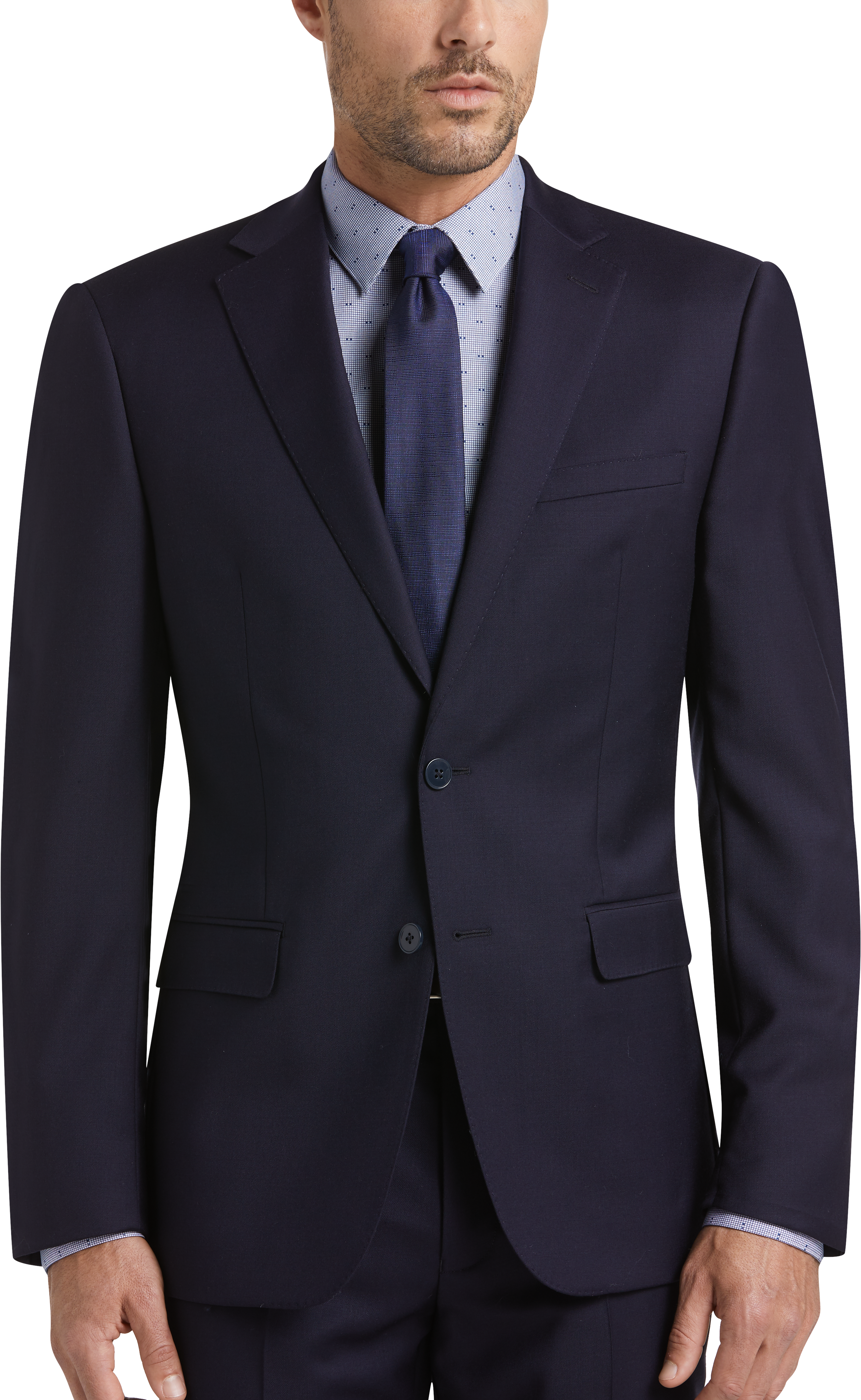 calvin klein slim fit stretch suit