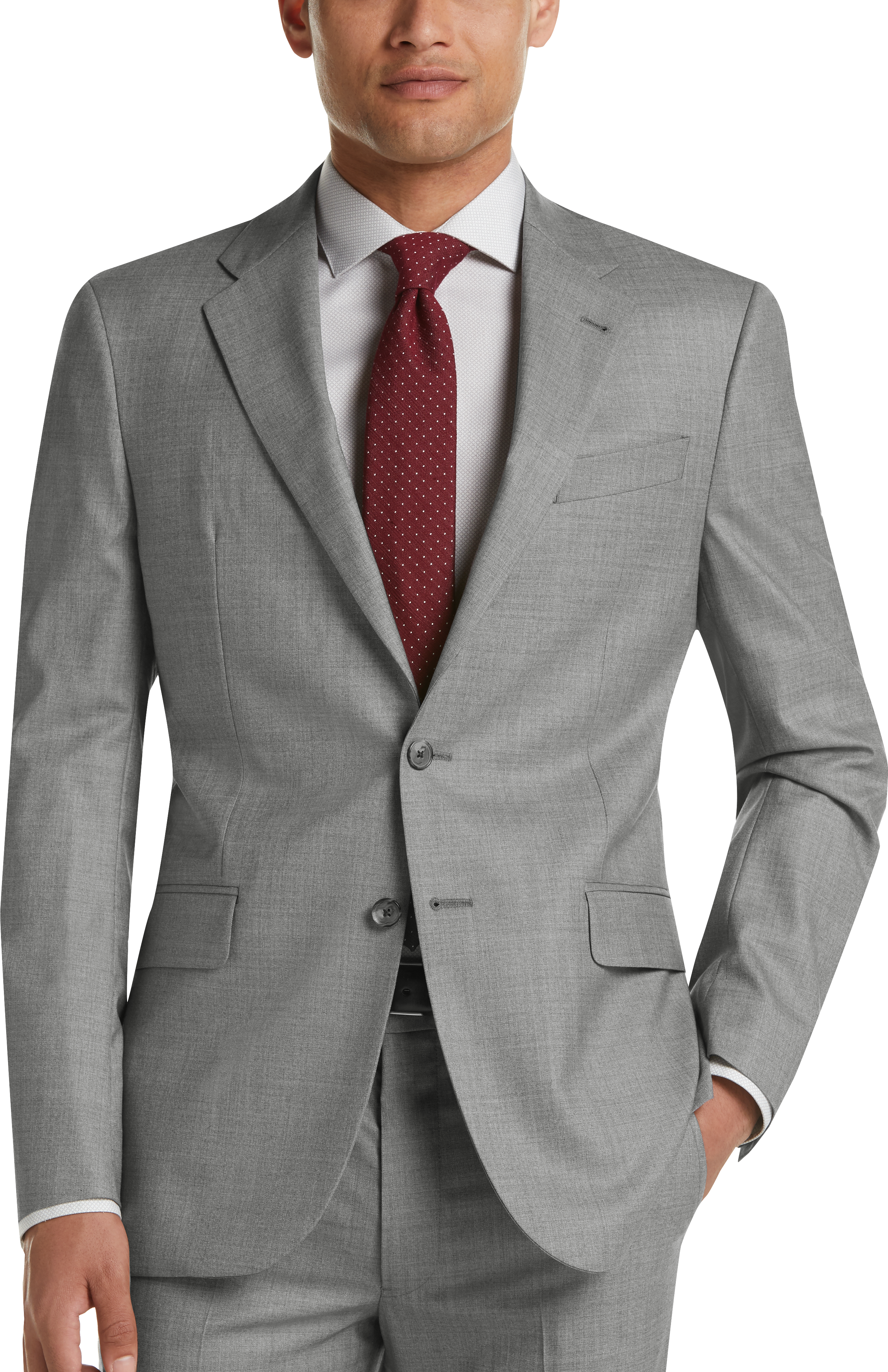 Joseph Abboud Freedom Light Gray Modern Fit Suit - Men's Modern Fit ...