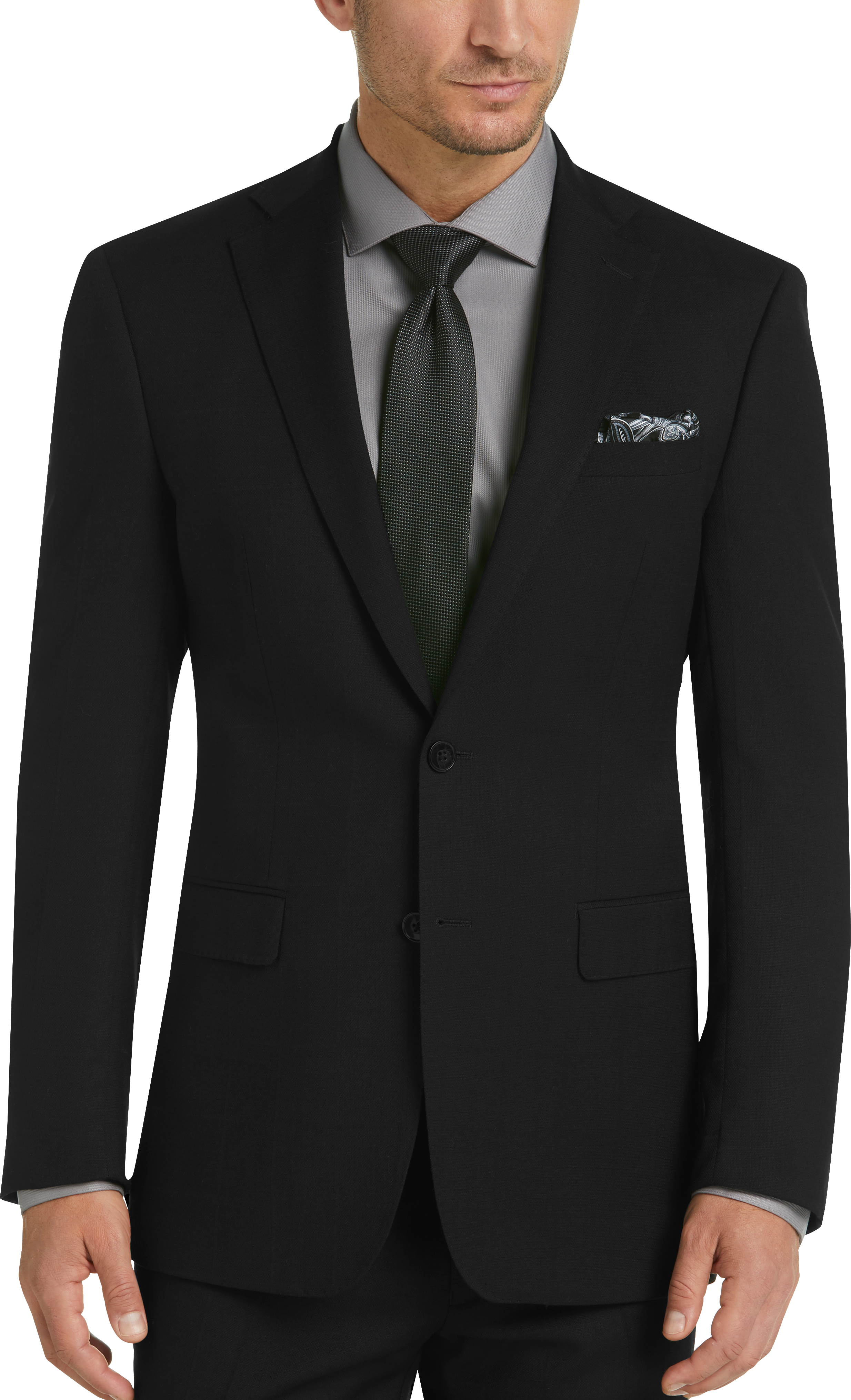 calvin klein black suit